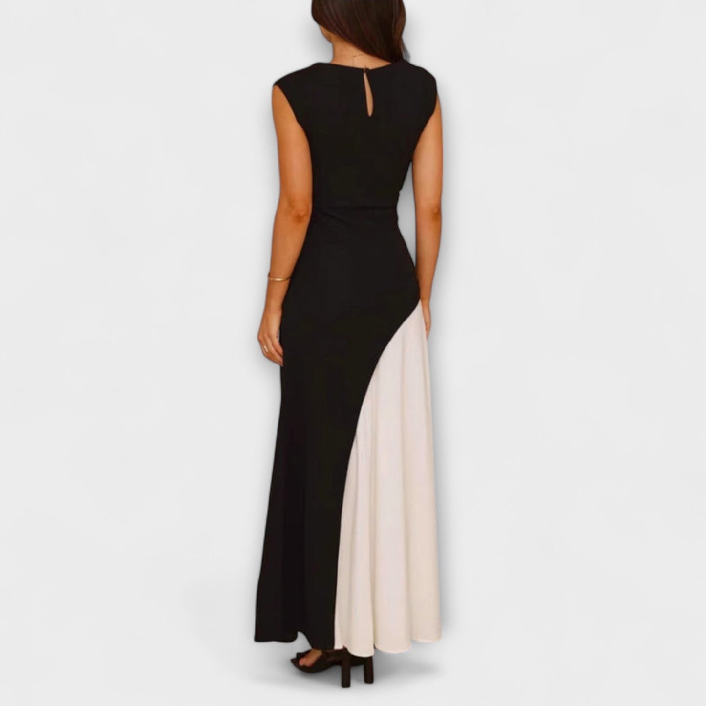 Monochrome Waist Dress