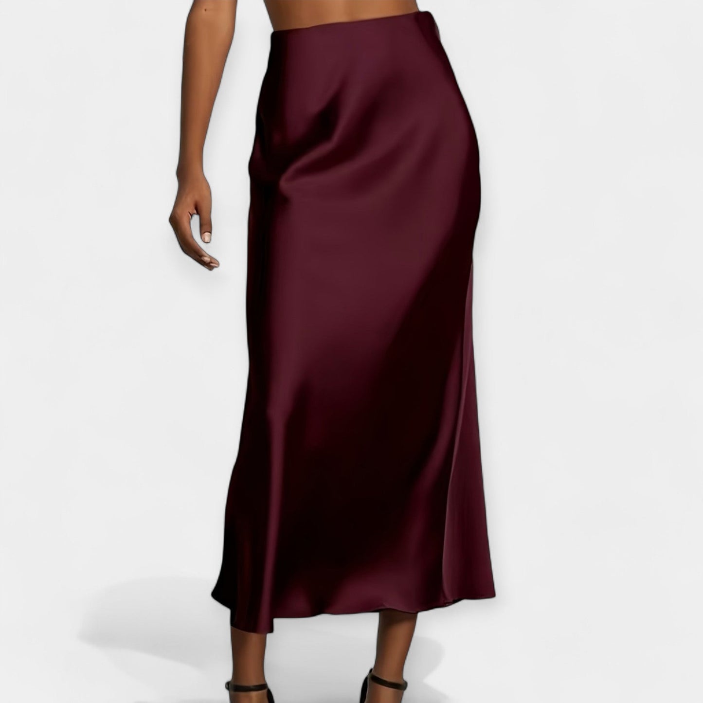 High Waist Midi Skirt