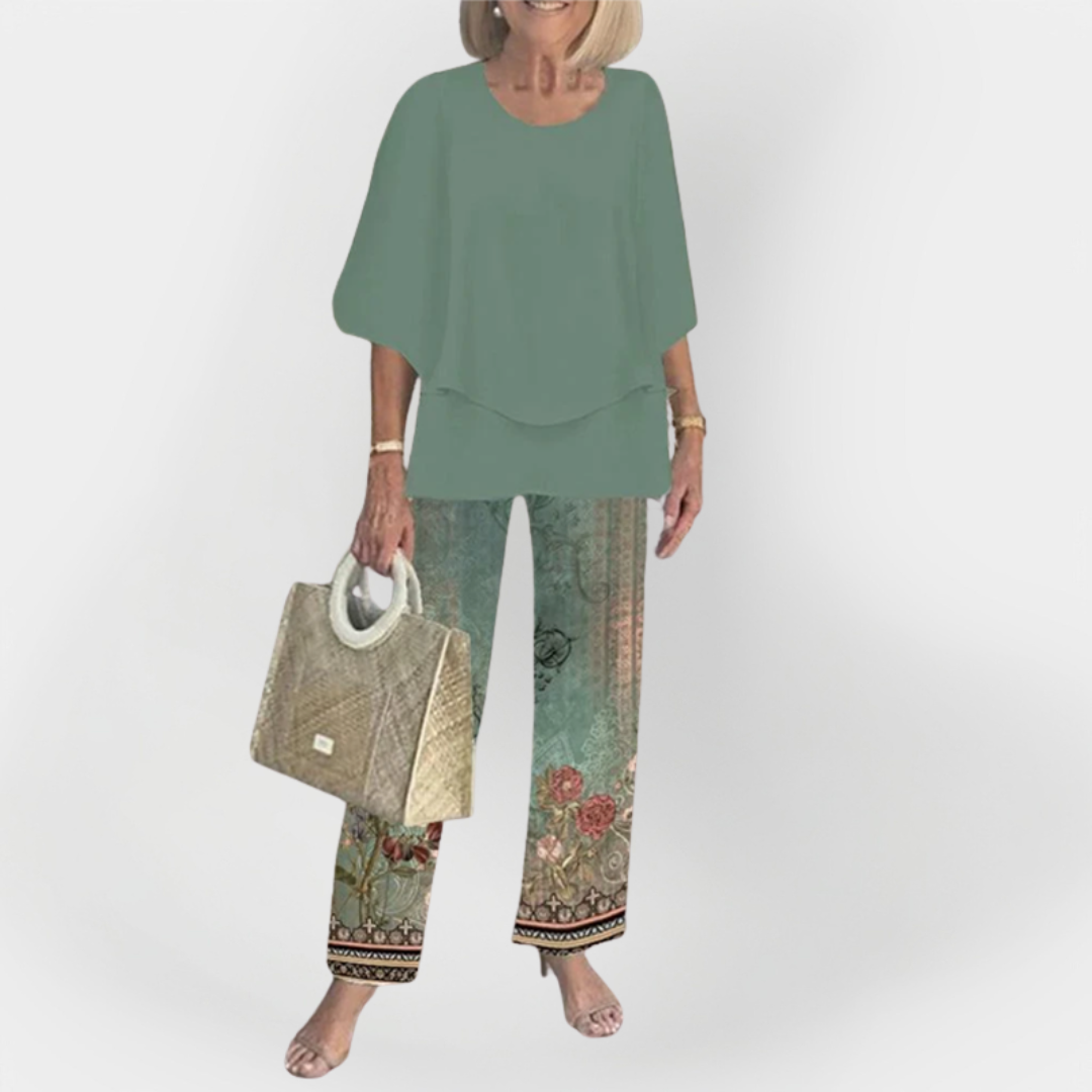 Stylish Set with Comfortable Top and Trousers