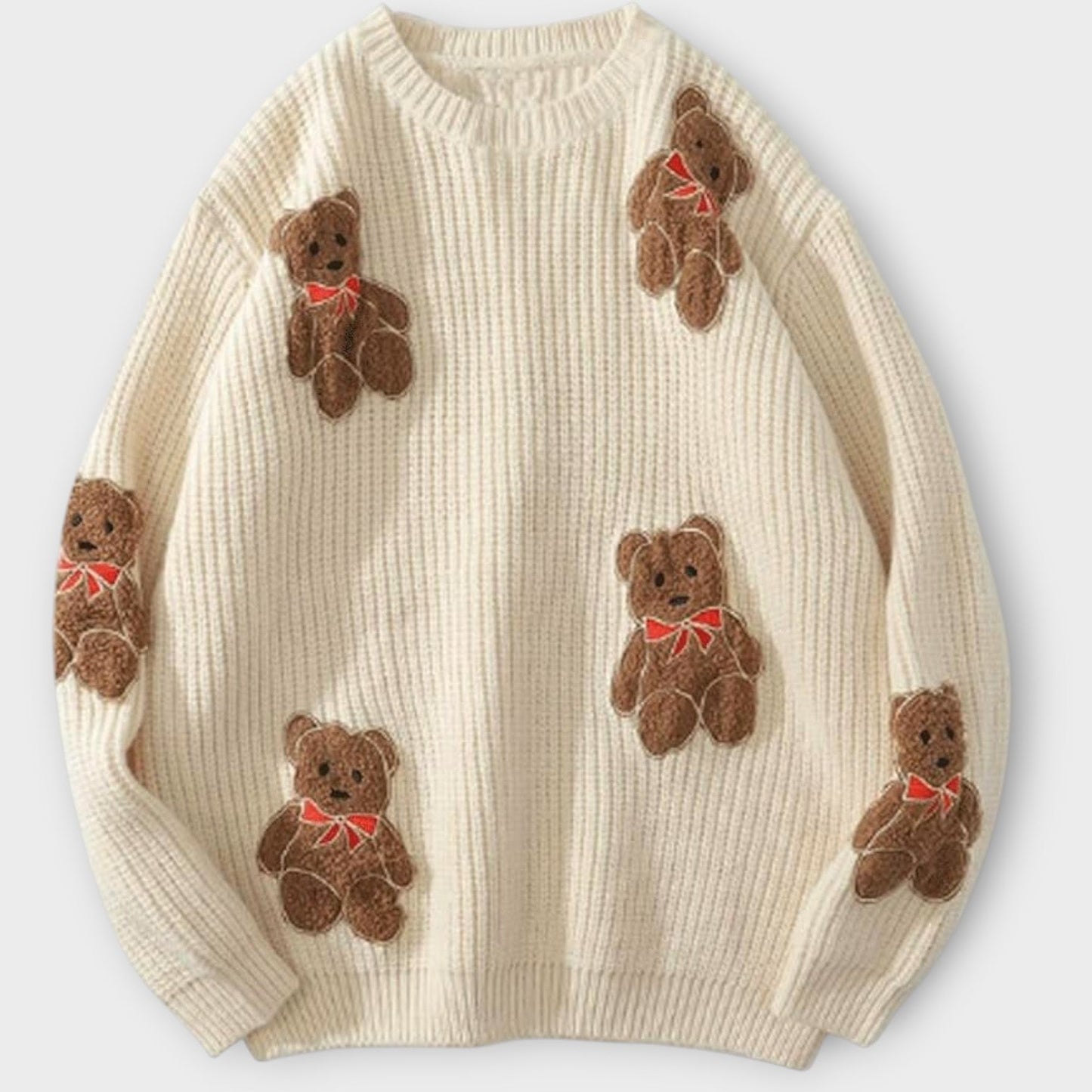 Cozy Teddy Bear Knit Sweater