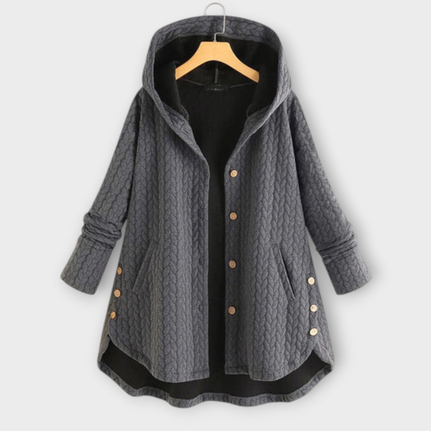 Leslie - Warm Jacket with Buttons