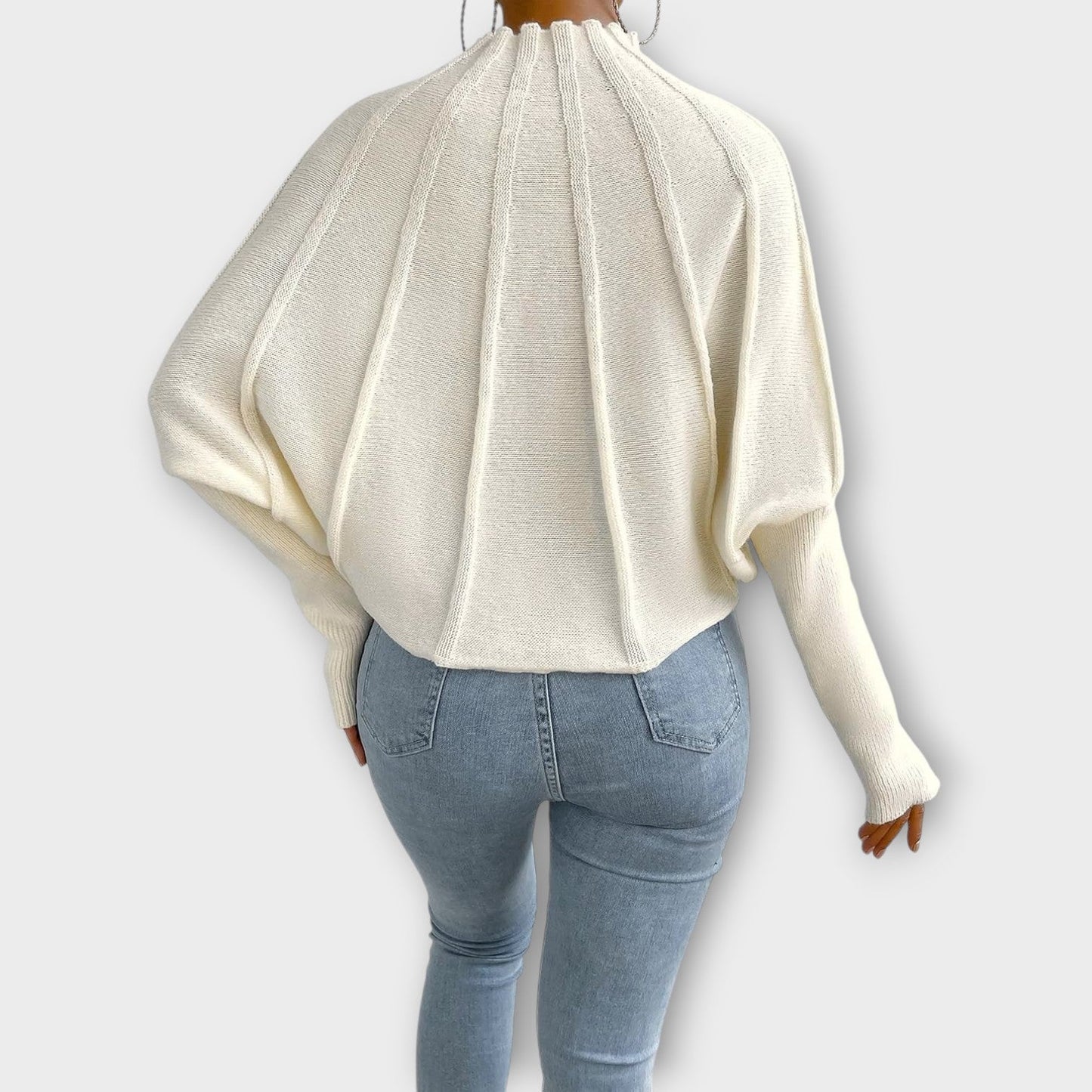 Chic Ribbed High-Neck Sweater