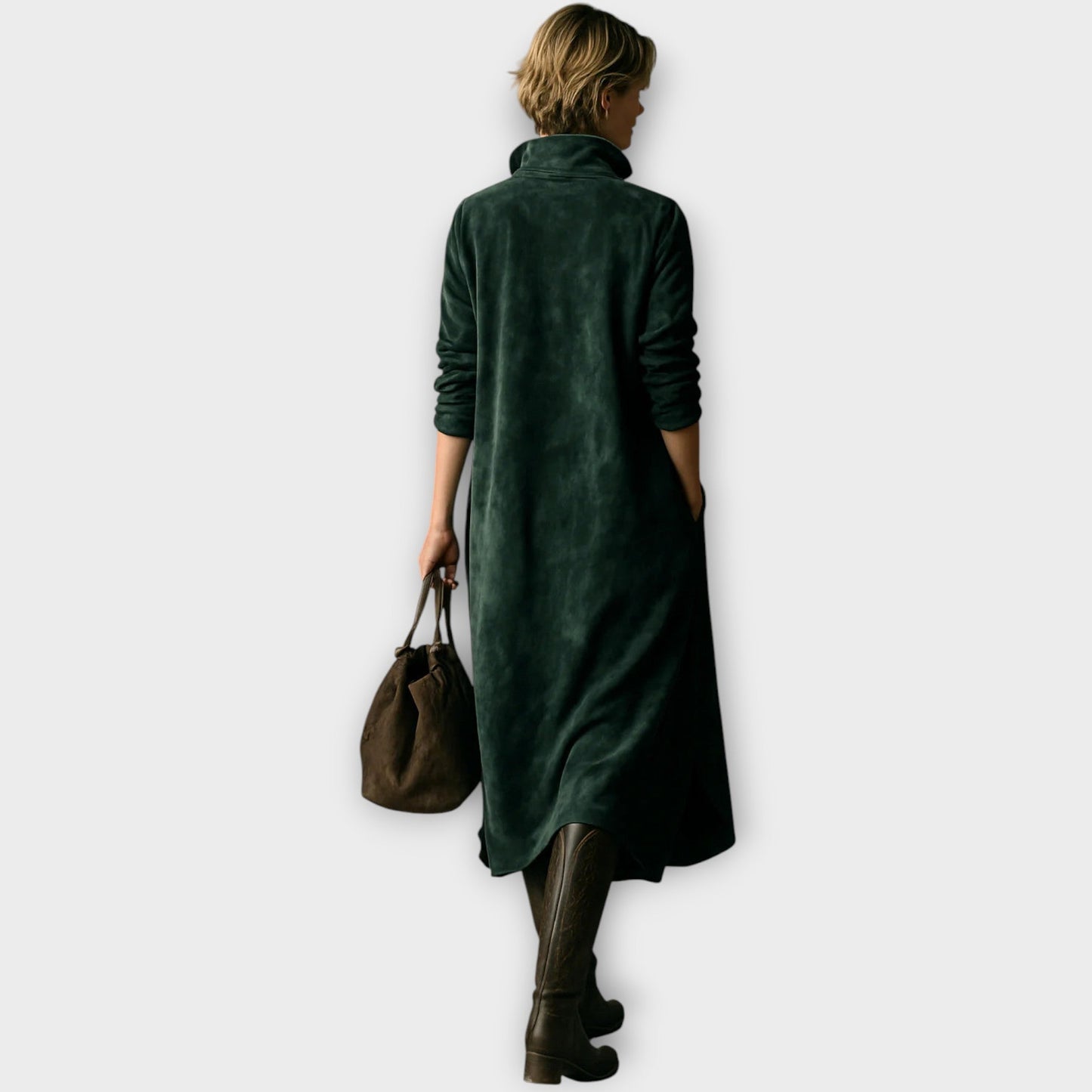 Relaxed Collared Midi Dress