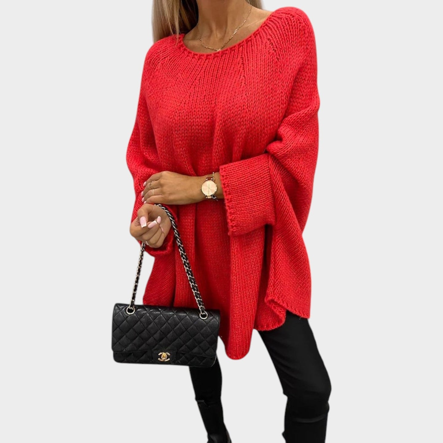 Oversized Knit Sweater Top