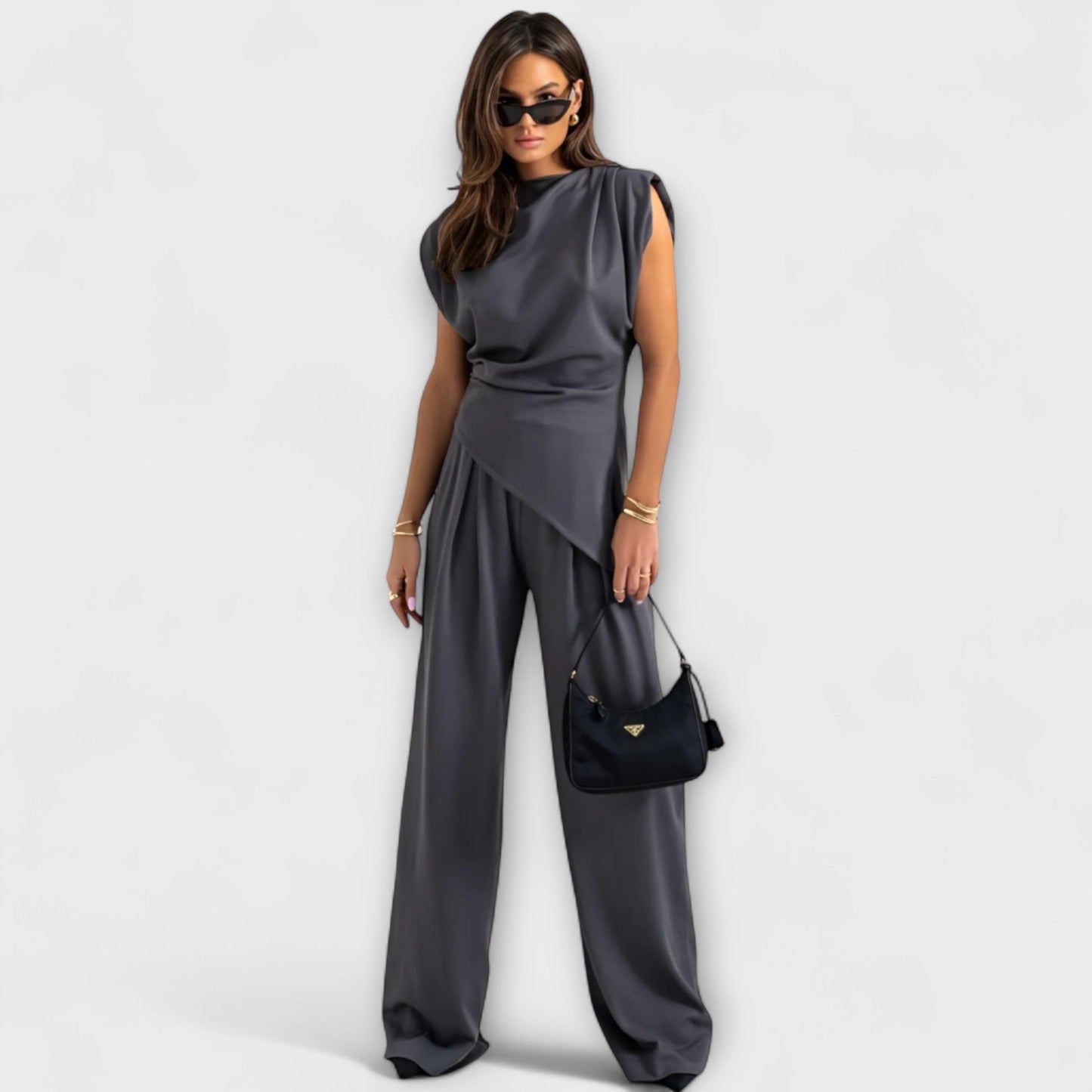 Asymmetric Set with Dramatic Shoulders