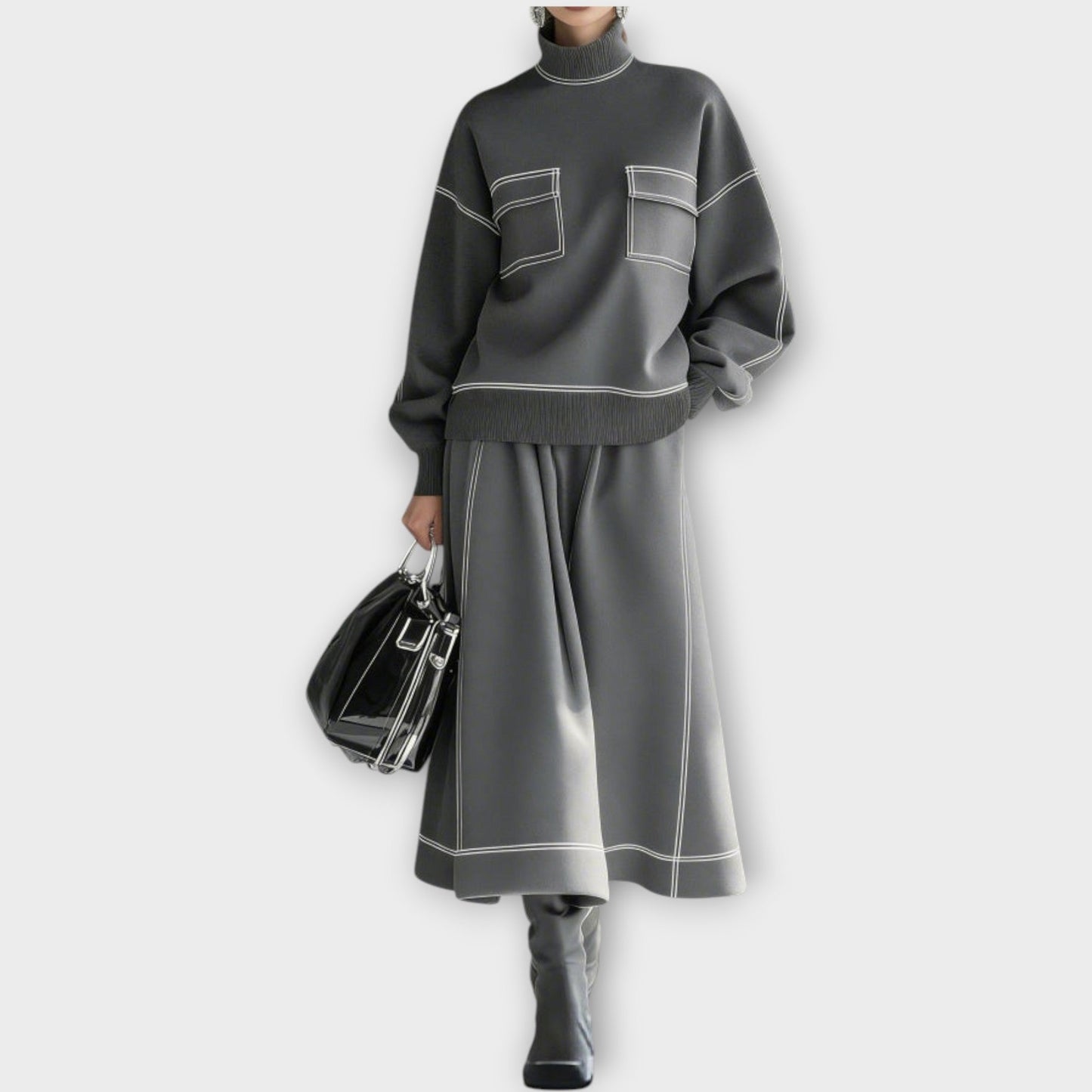 Chic Minimalist Two-Piece Set
