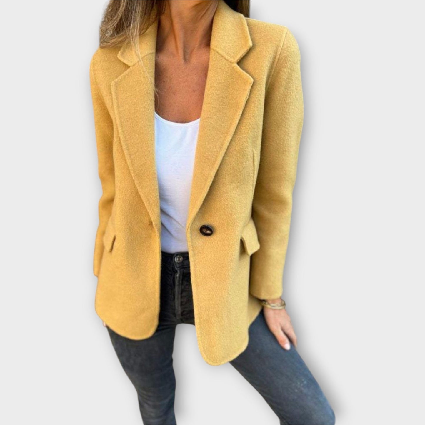 Single-Breasted Tailored Blazer