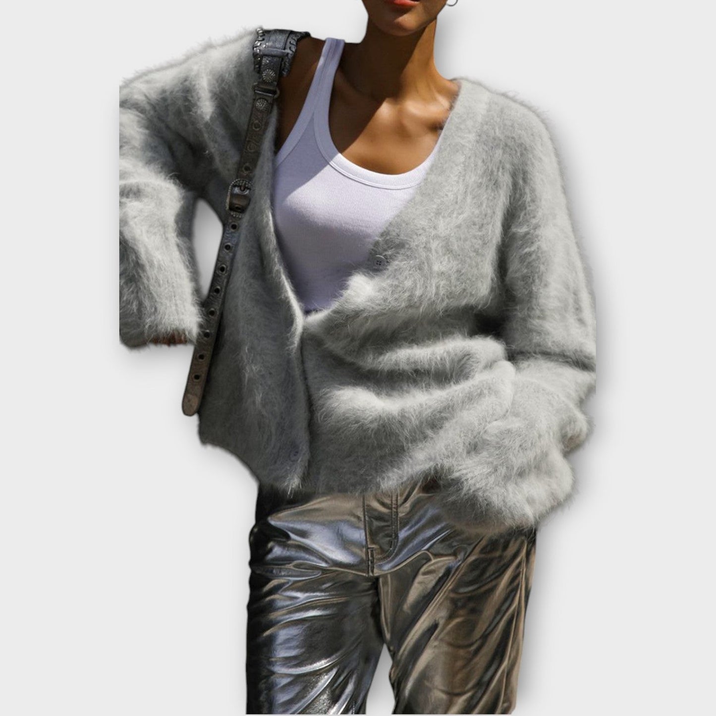 Cozy Luxe Off-Shoulder Cardigan