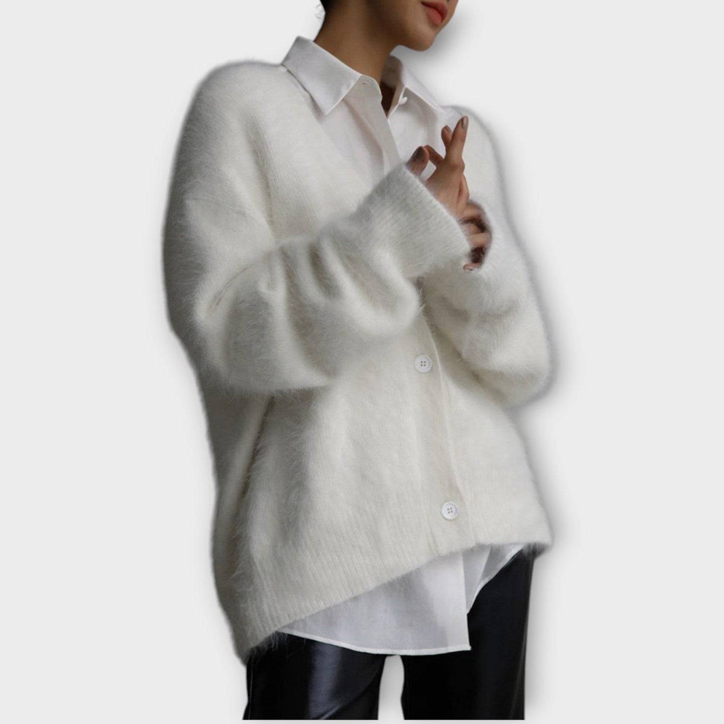 Cozy Luxe Off-Shoulder Cardigan