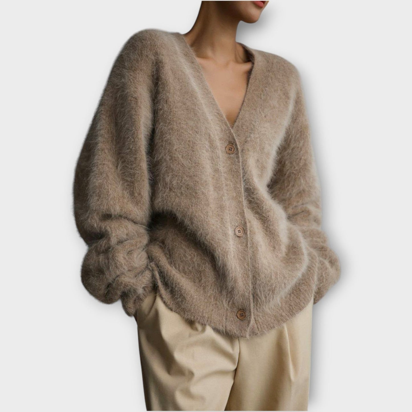 Cozy Luxe Off-Shoulder Cardigan