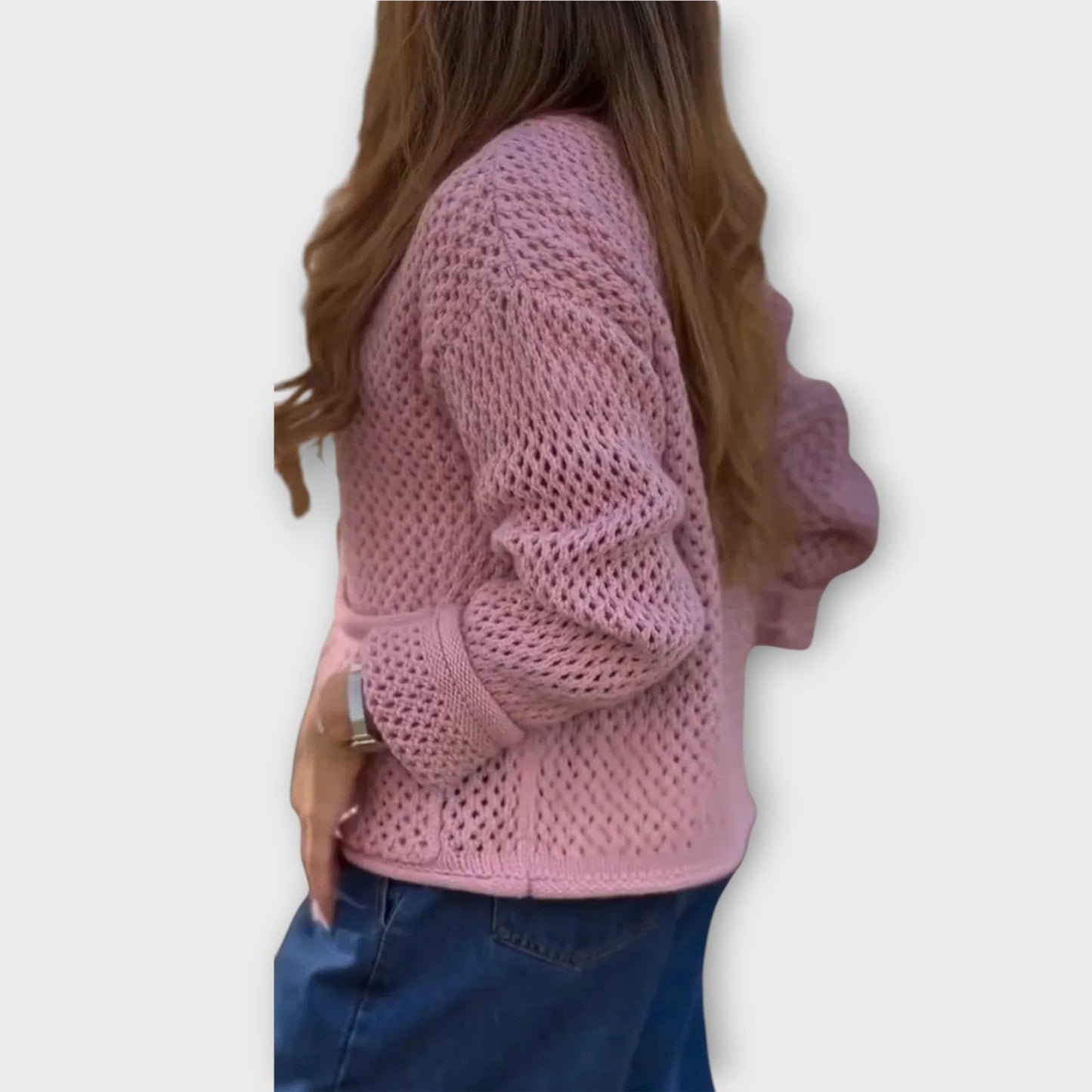 Cozy Textured Knit Button-Front Cardigan