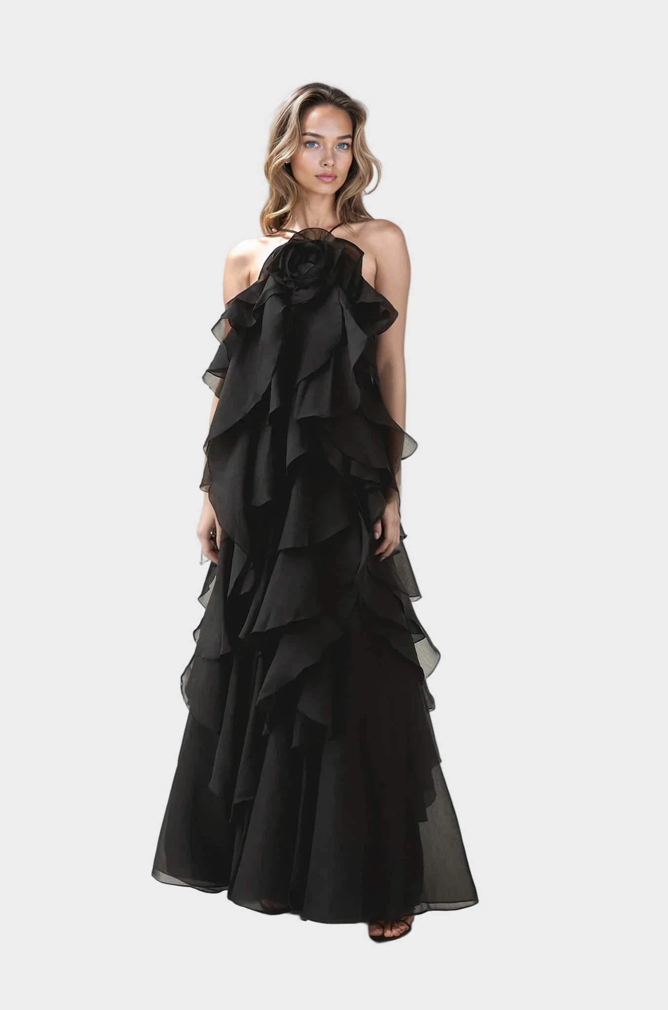 Maxi Dress with a Romantic Feel and Aristocratic Style