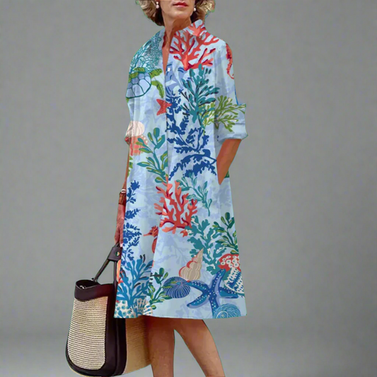 Handmade Midi Dress with Polka Dots