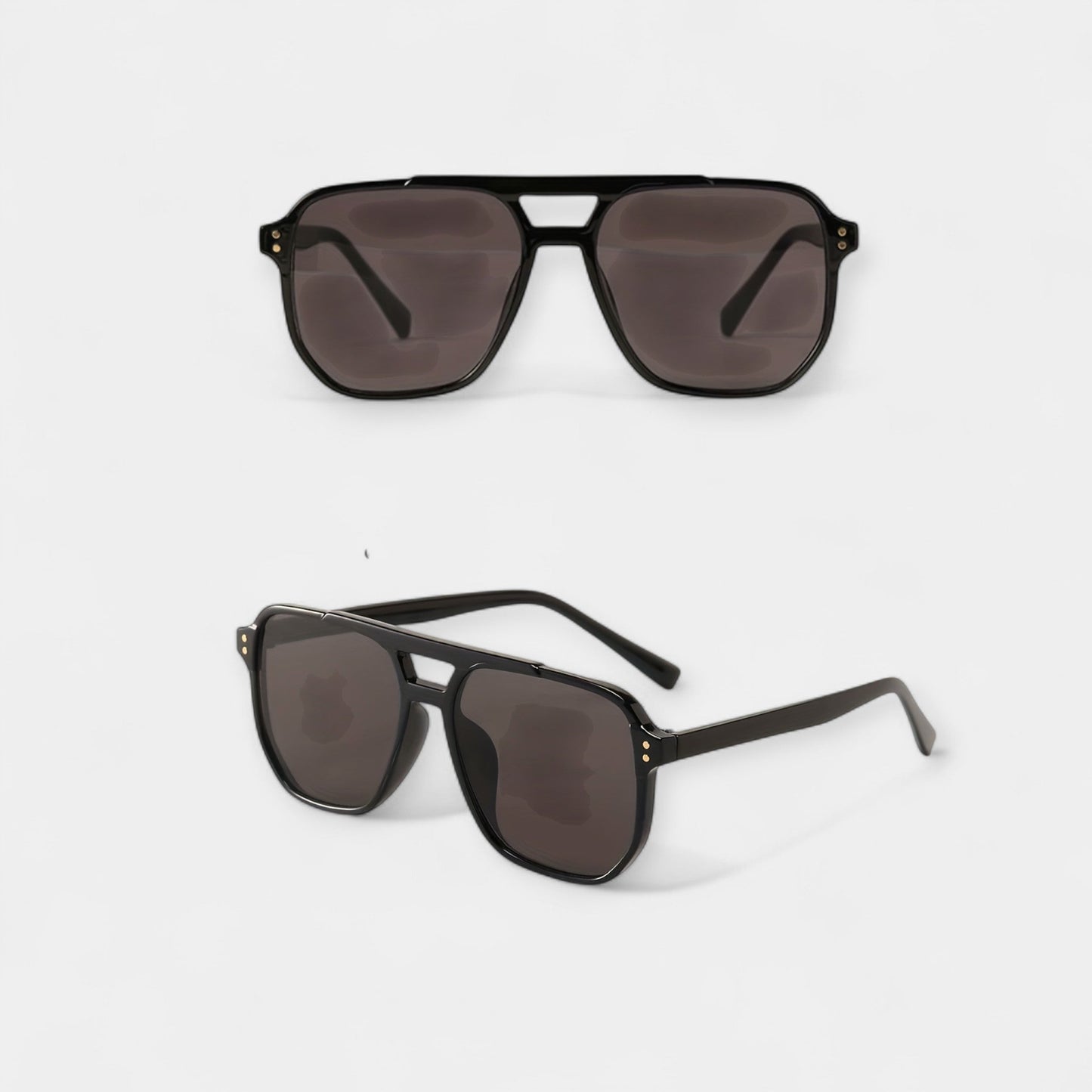 Square Glasses with Rivet