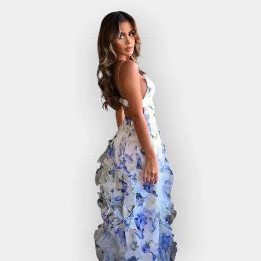 Maxi Dress with Ruffled Details