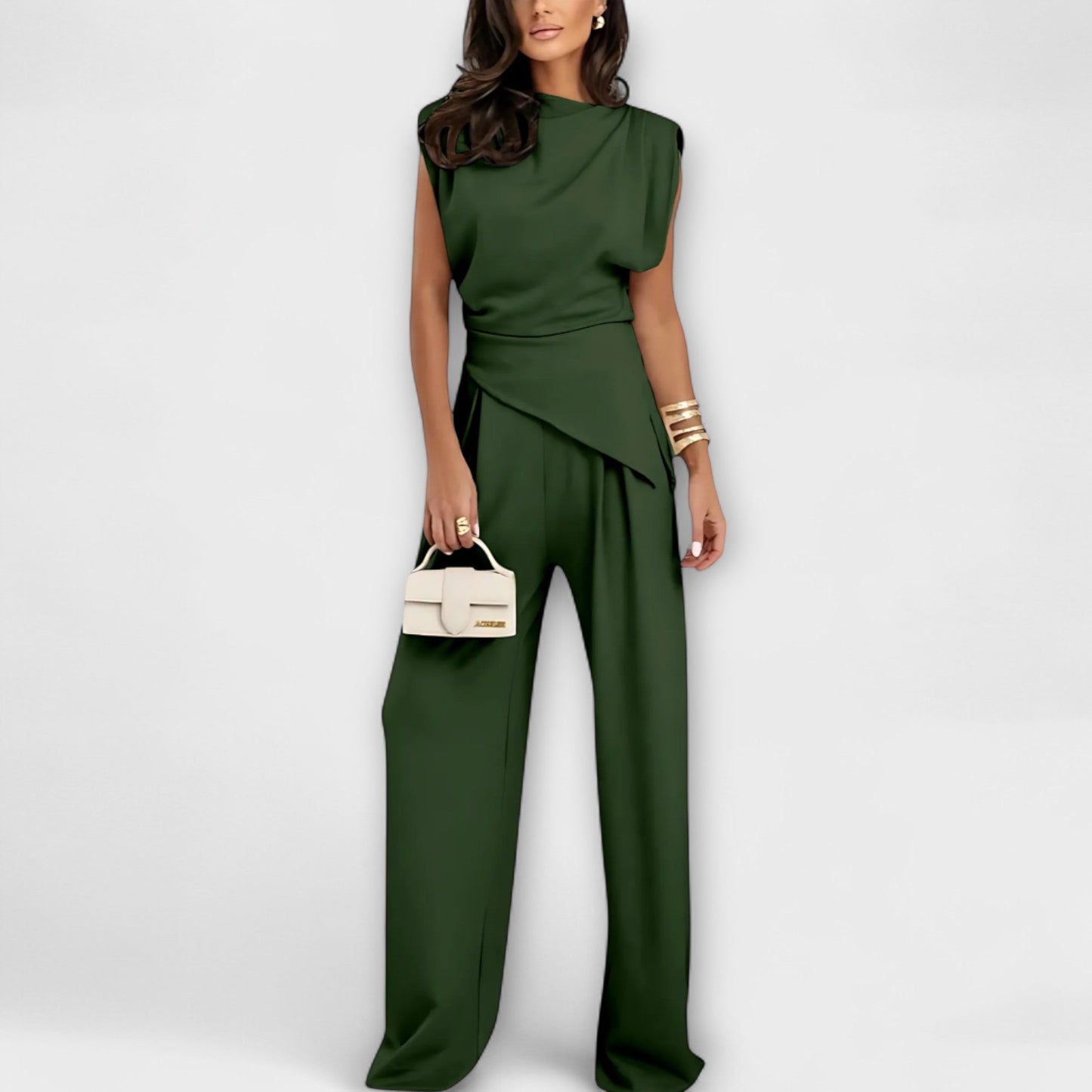 Asymmetric Set with Dramatic Shoulders