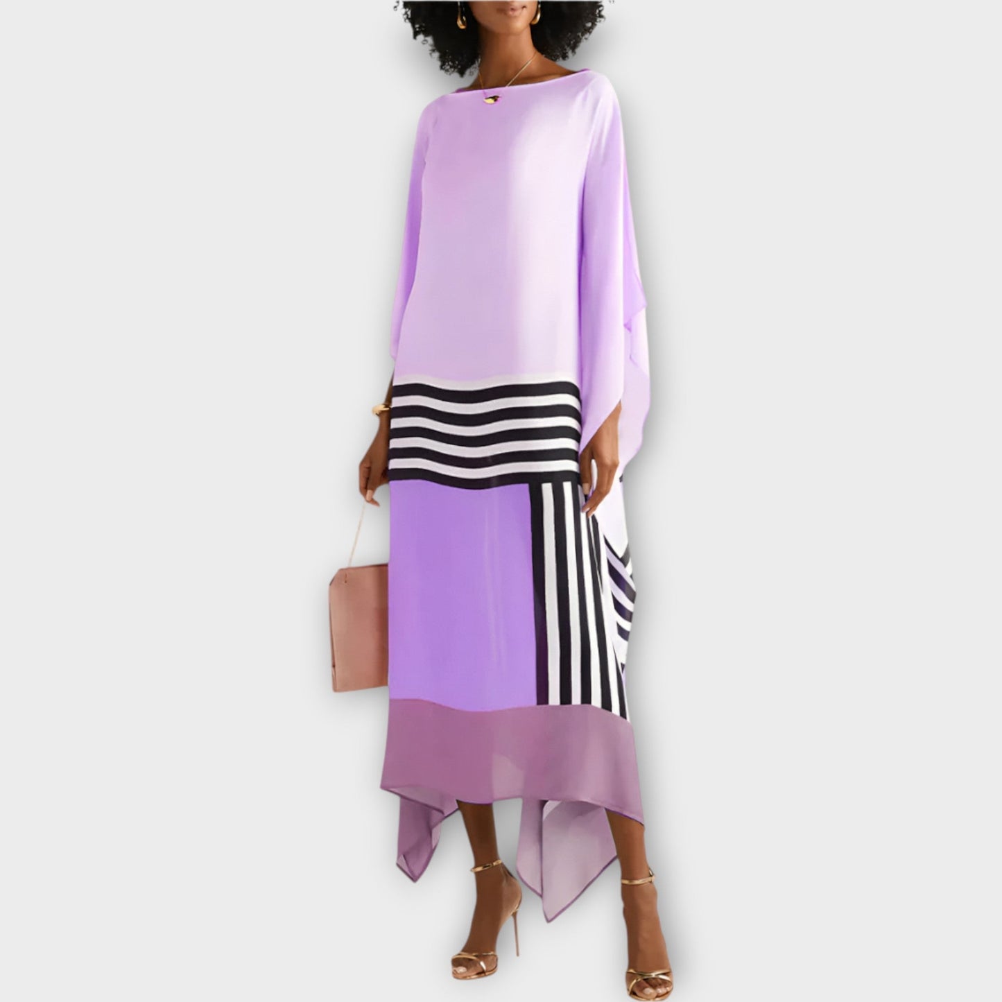 Kaftan with Linear Design