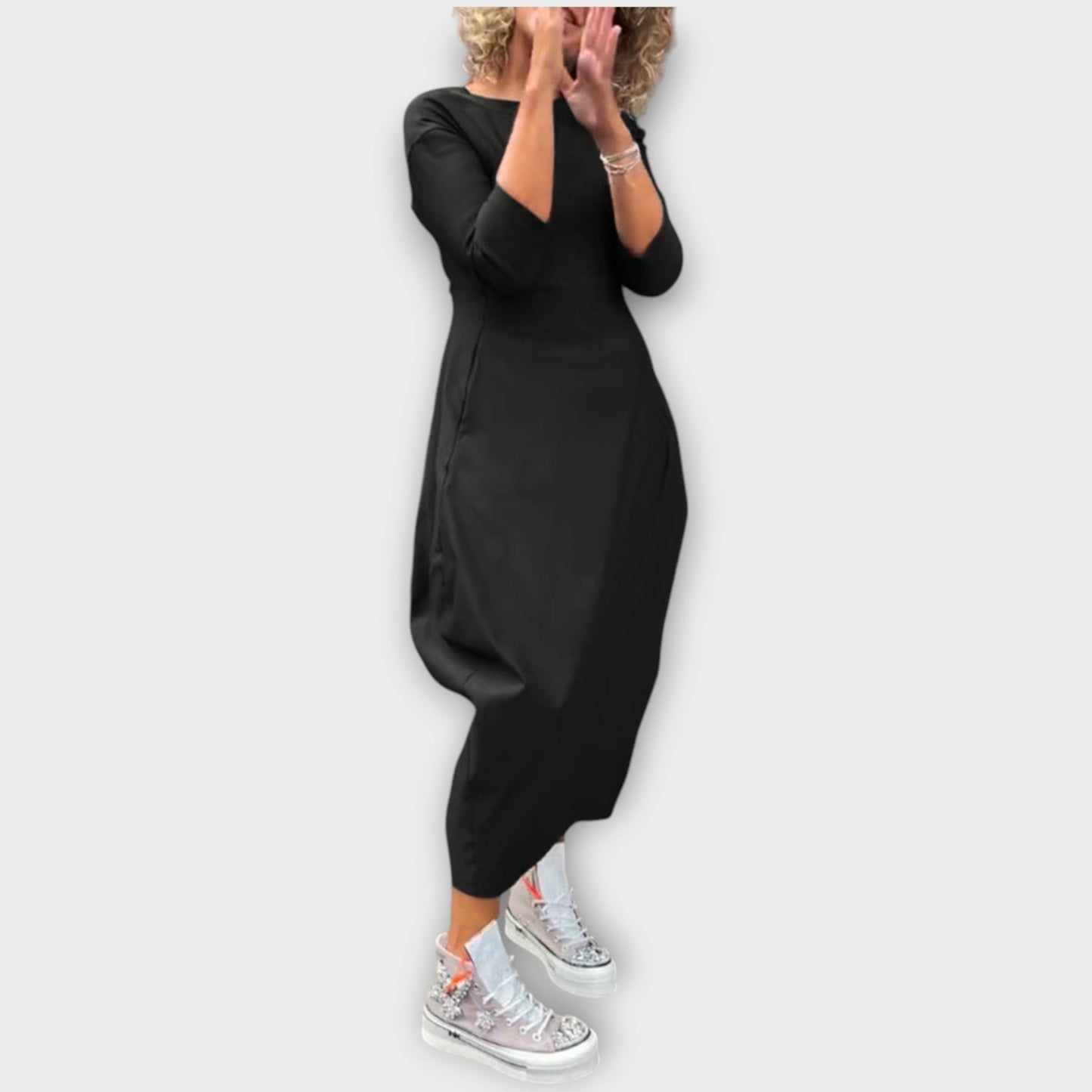 Casual Long Sleeve Maxi Dress