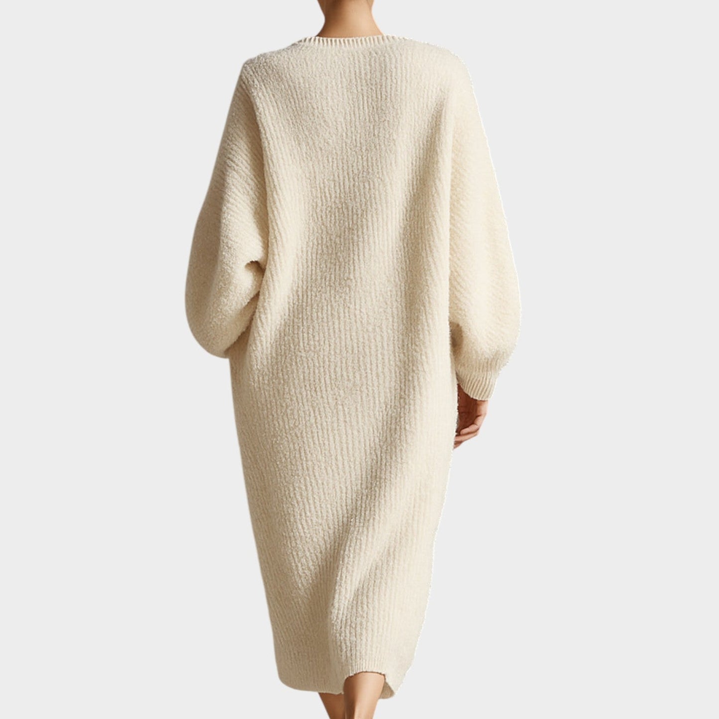 Textured Knit Midi Dress