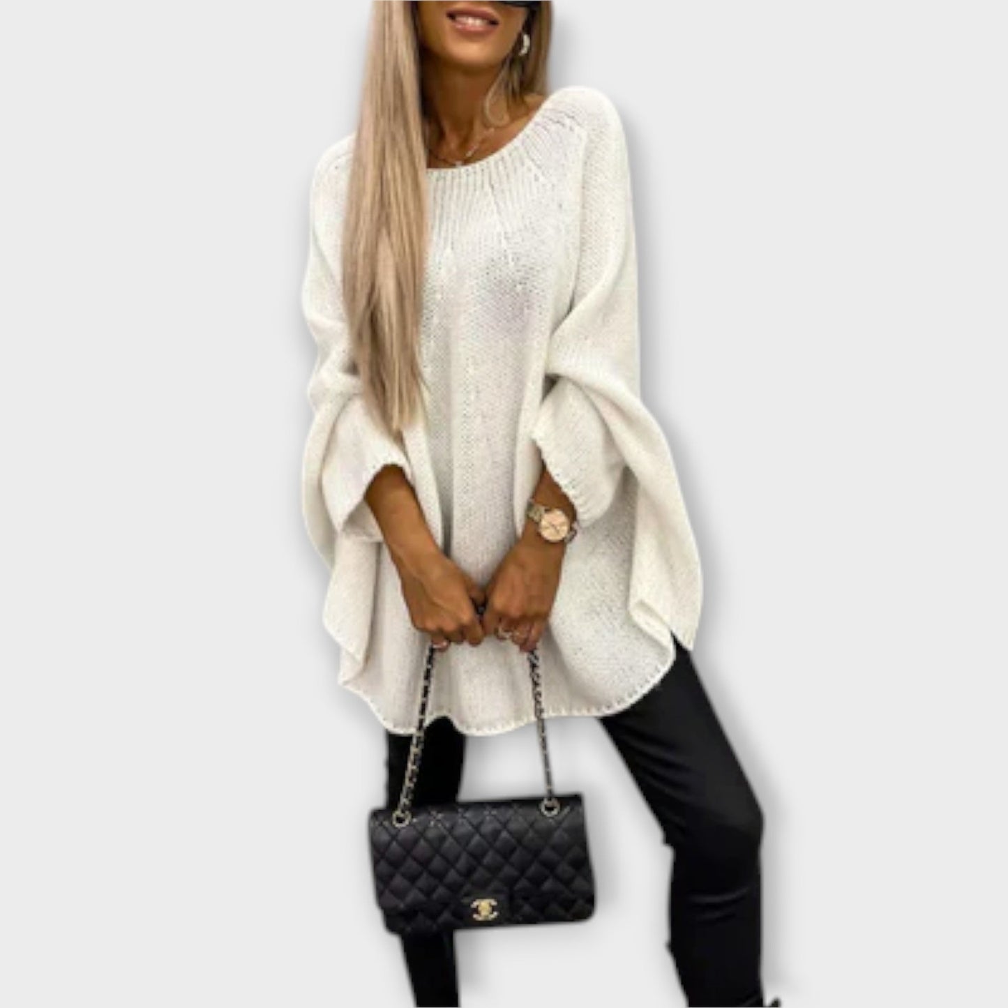Isabelle - Elegant Women's Sweater with Round Neck