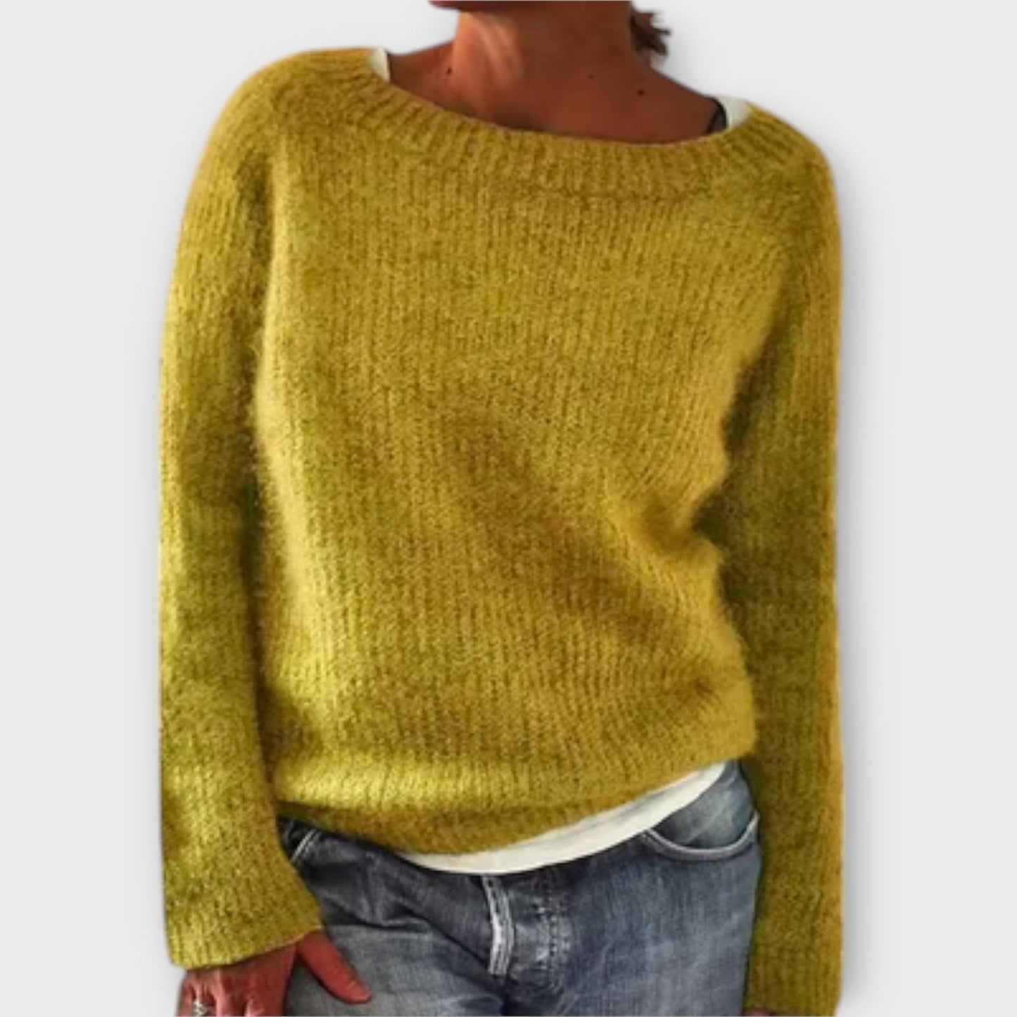 Knitted Blouse with Minimal Design