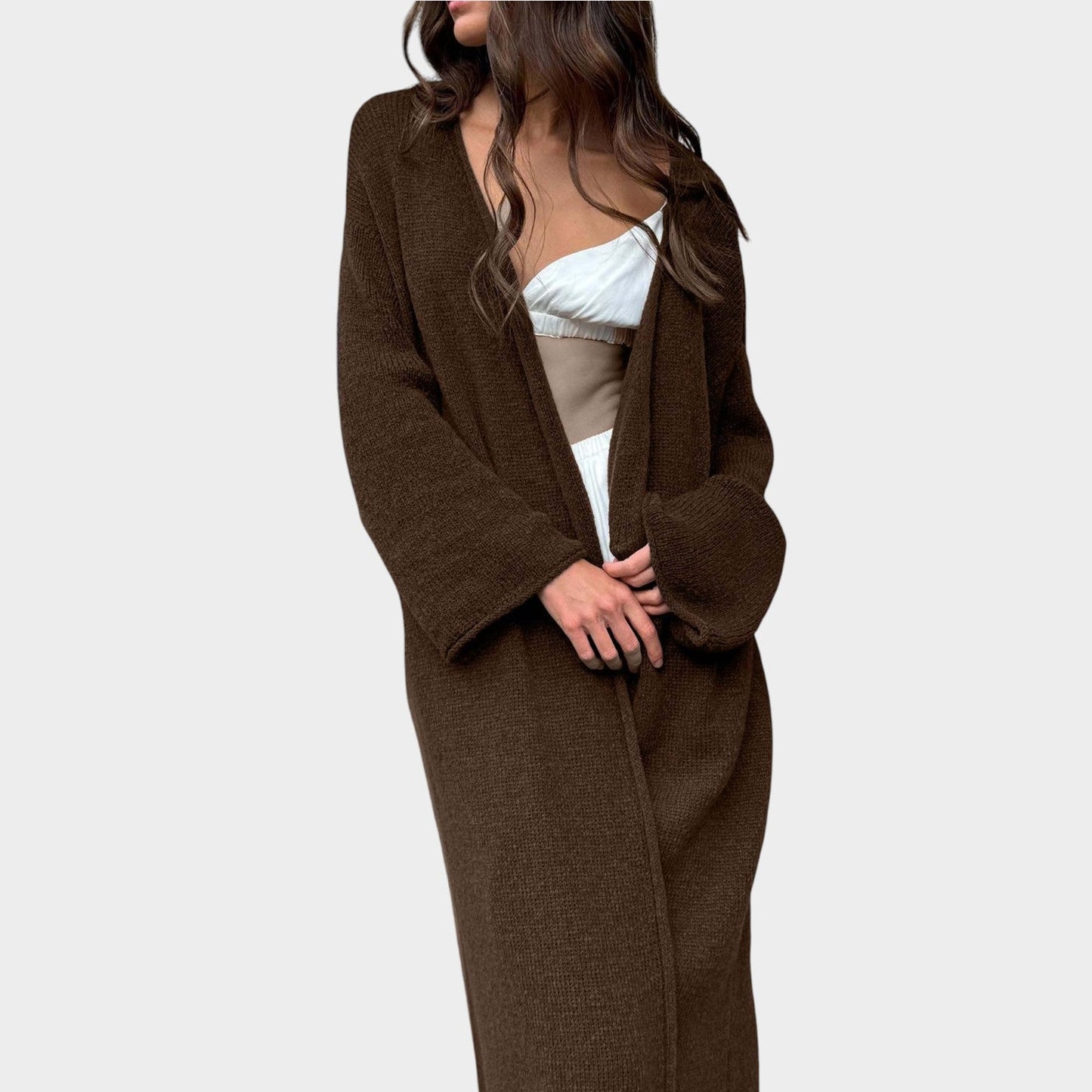 Cozy Longline Knit Cardigan