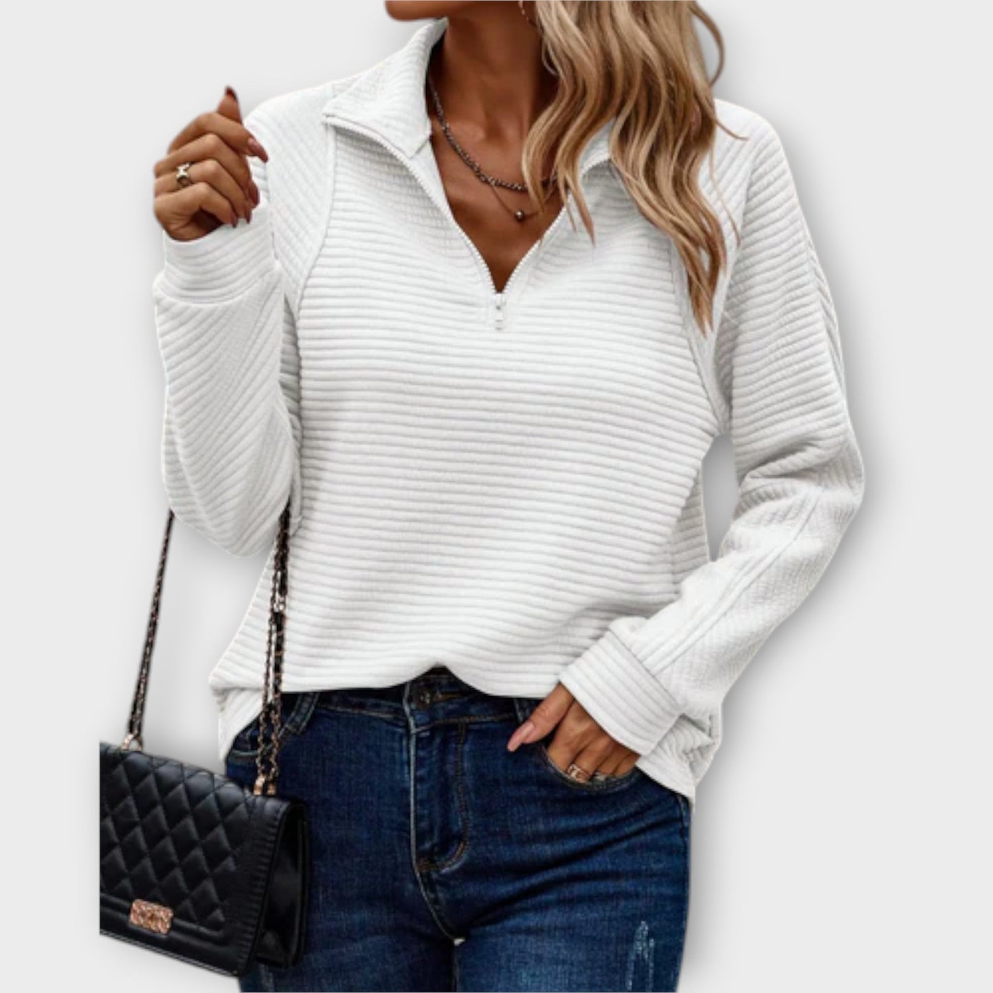 Vilja - Sweater with Half Zip