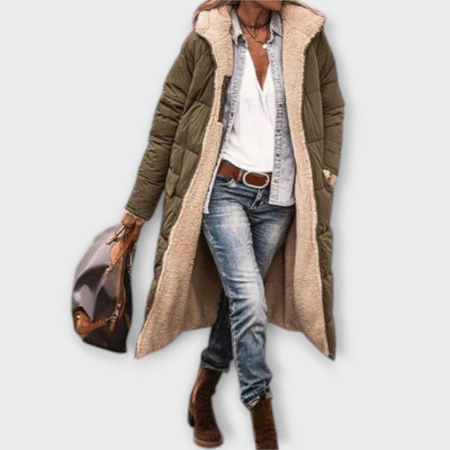 Longline Sherpa-Lined Winter Coat