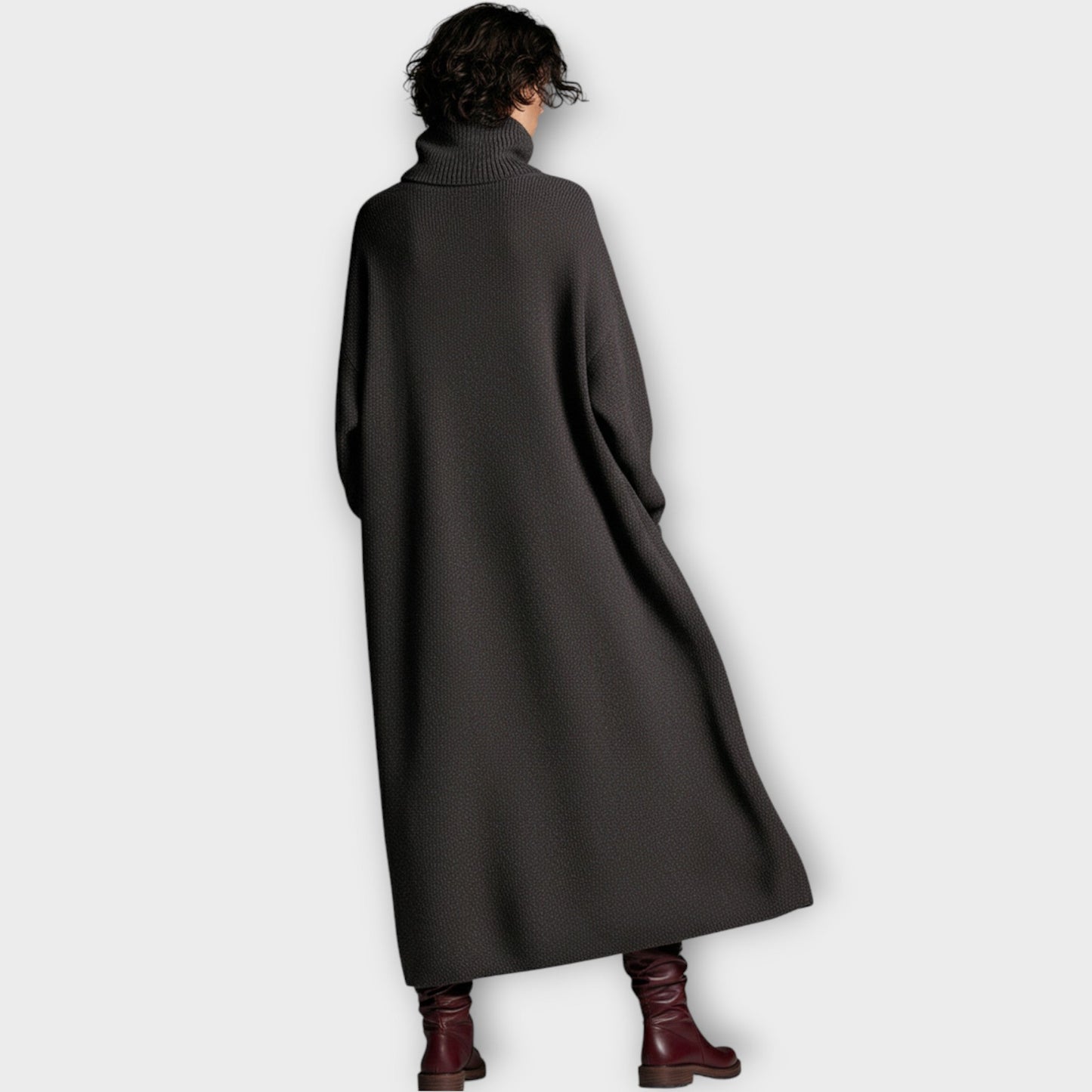 Luxe Turtleneck Knit Maxi Dress