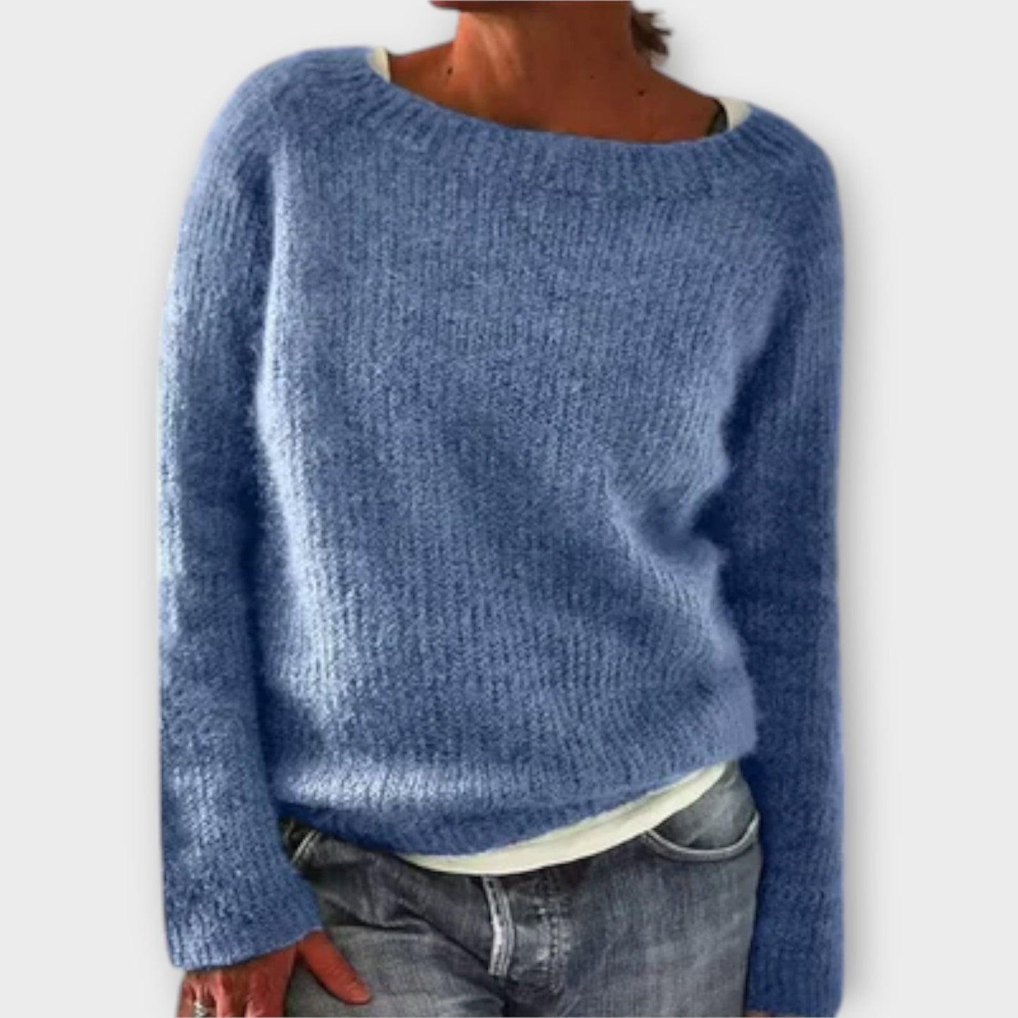 Knitted Blouse with Minimal Design