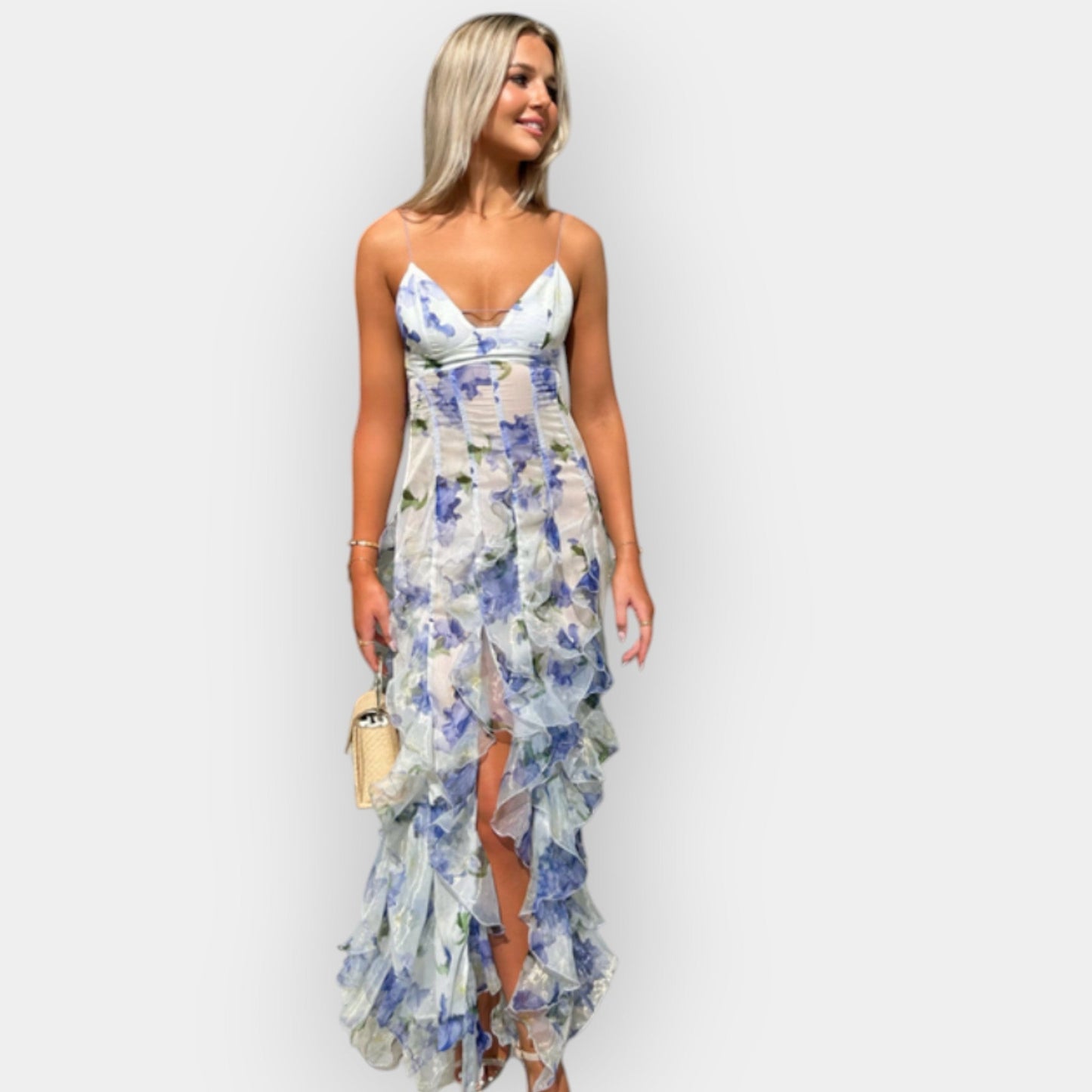 Maxi Dress with Ruffled Details