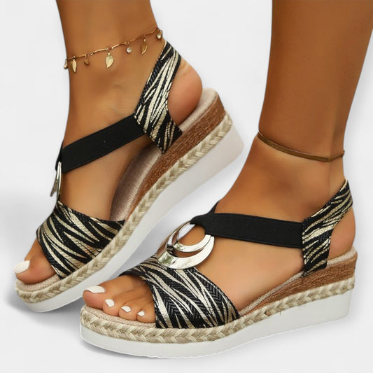 Roman Sandals with Braiding