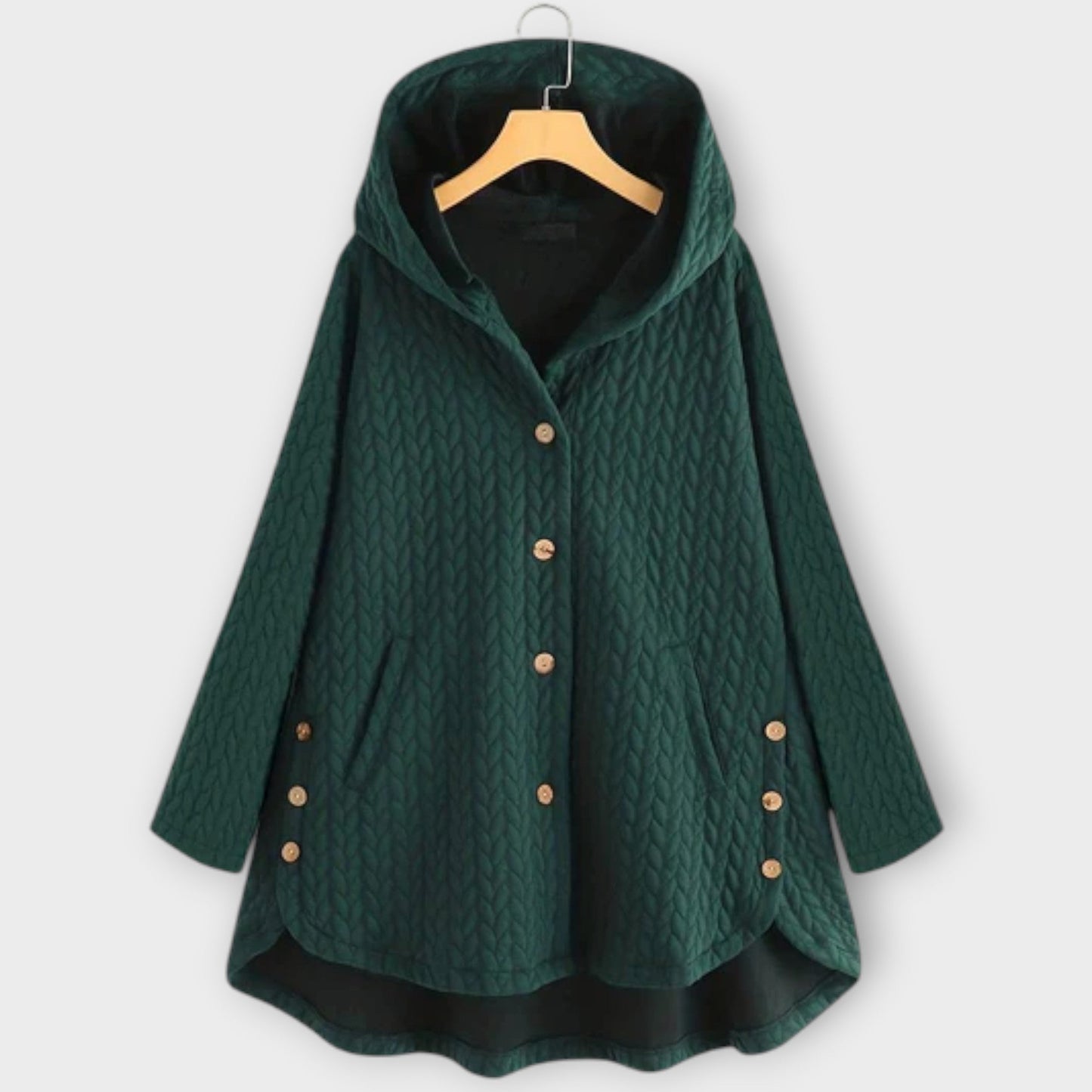 Leslie - Warm Jacket with Buttons