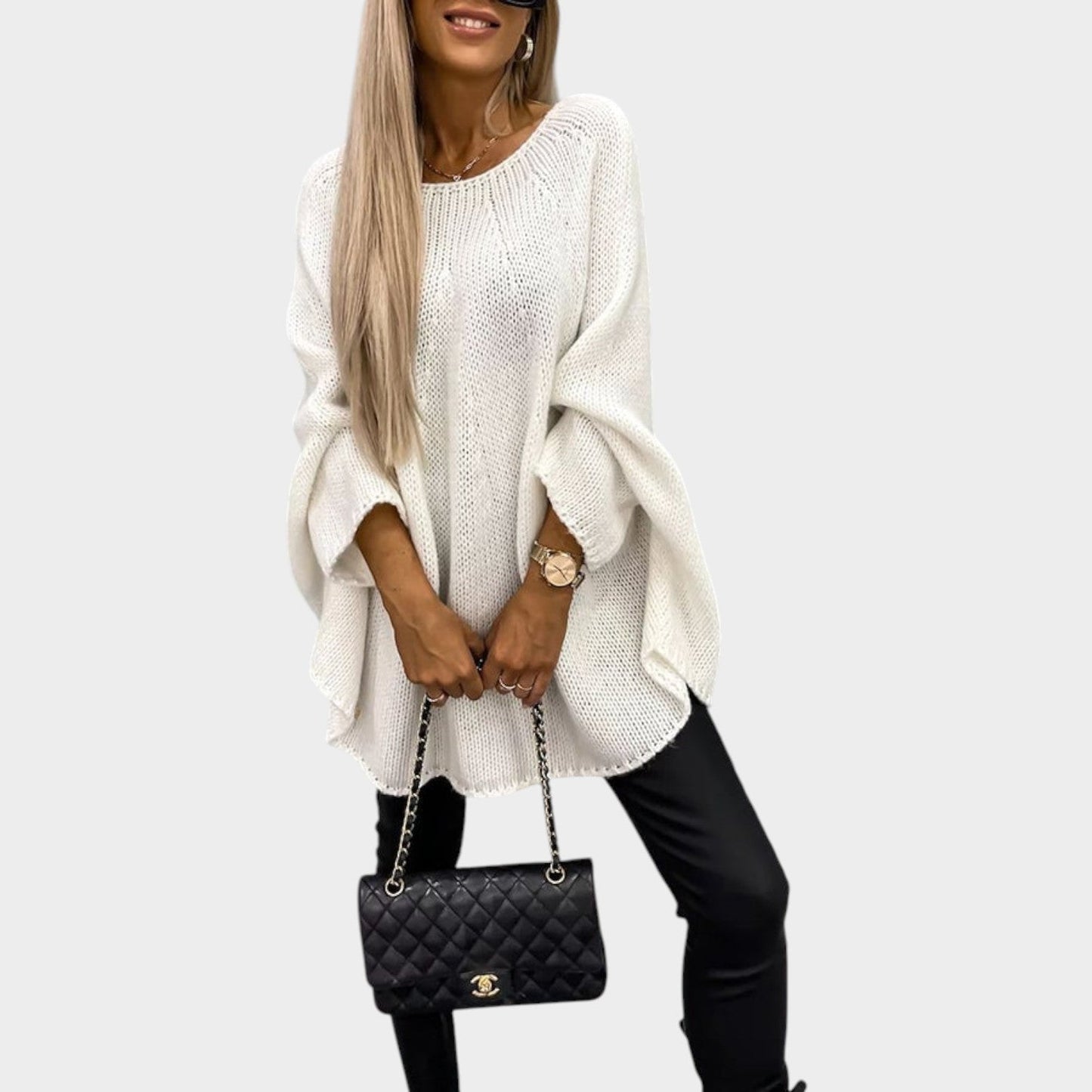 Oversized Knit Sweater Top