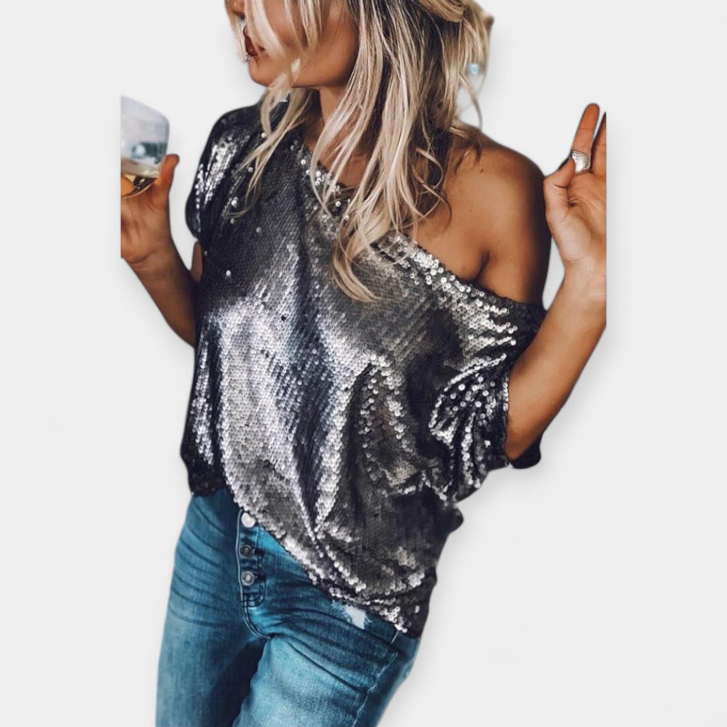 Sequin Embellished Blouse