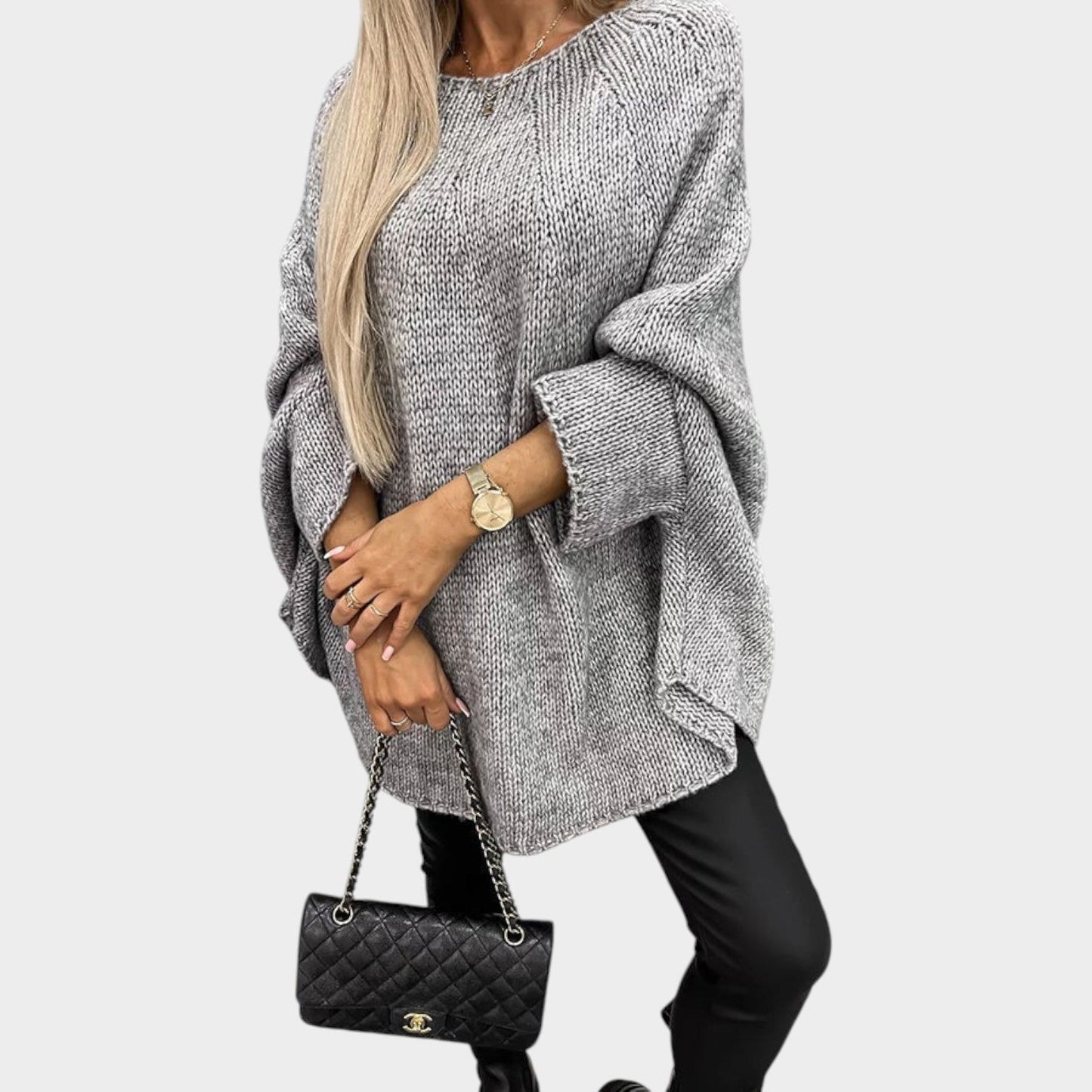 Oversized Knit Sweater Top