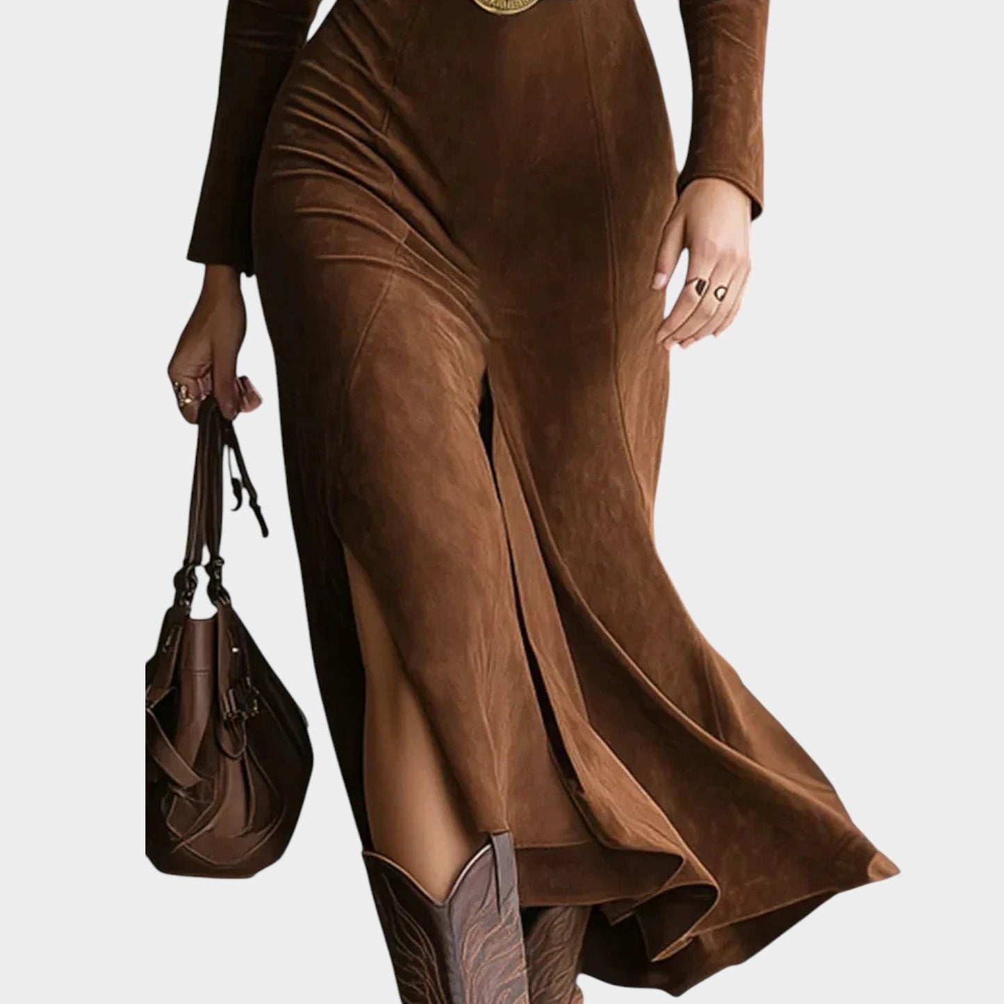 Tailored Wrap Midi Dress