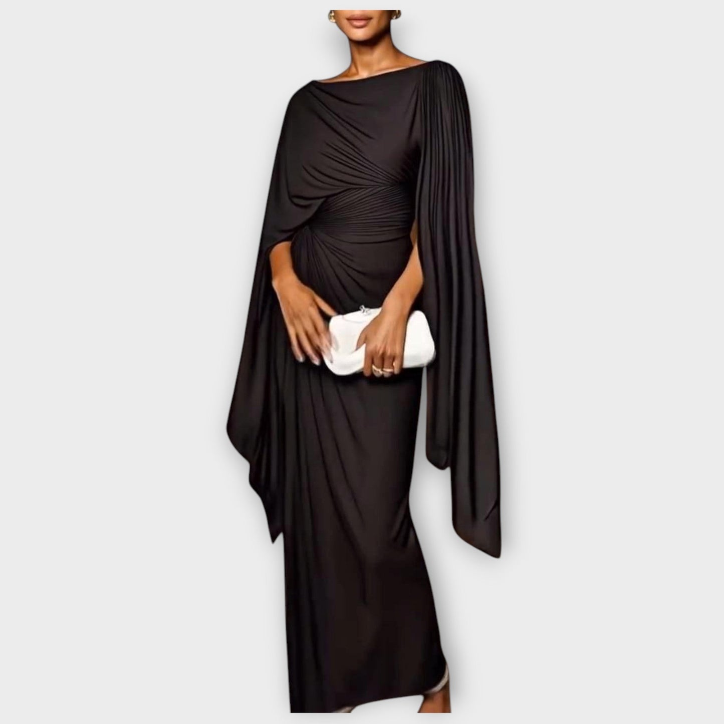 Draped One-Shoulder Evening Elegance Gown
