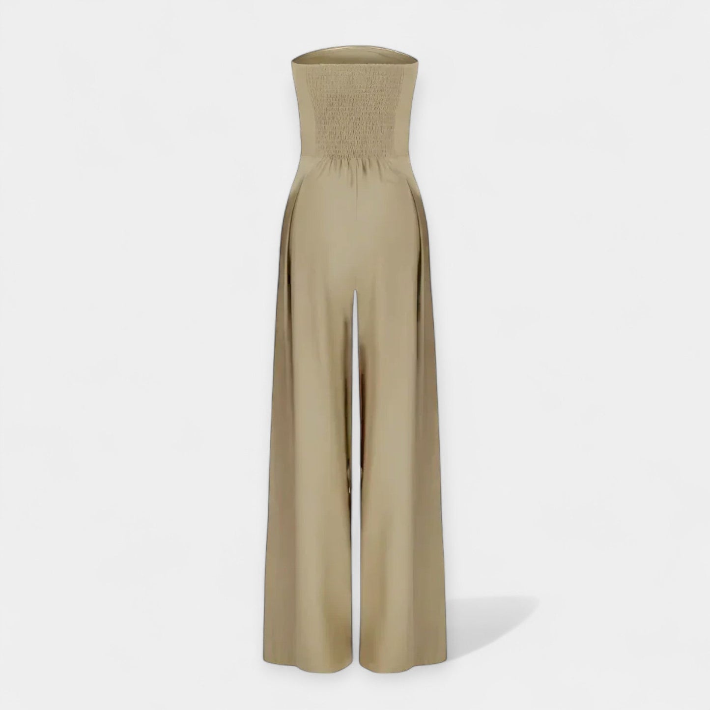 Strapless Jumpsuit with Corset