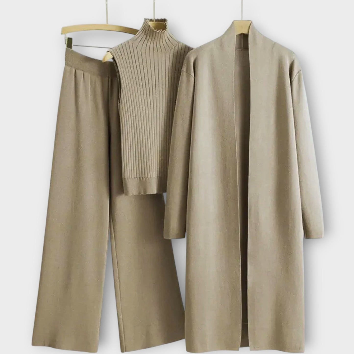 Elegant 3-Piece Knit Lounge Set
