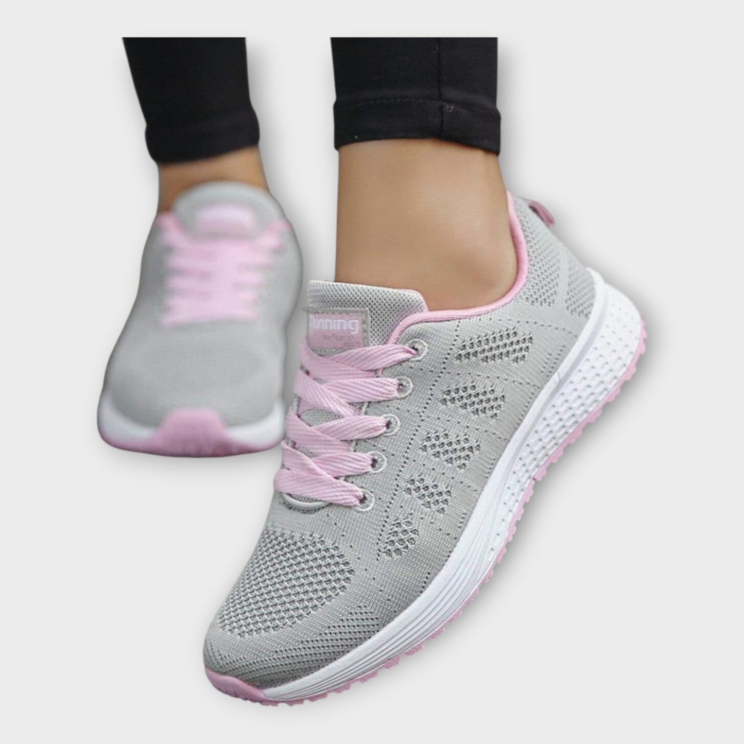 Knitted Sports Shoes with Non-Slip Sole