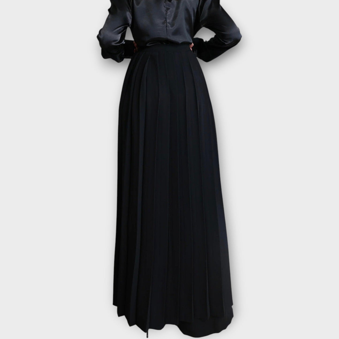 Pleated Wrap Wide Leg Pants