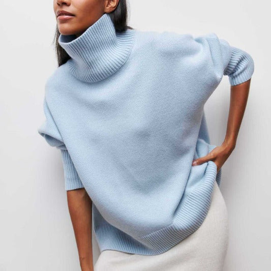 Katrielle - Comfortable High Neck Sweater