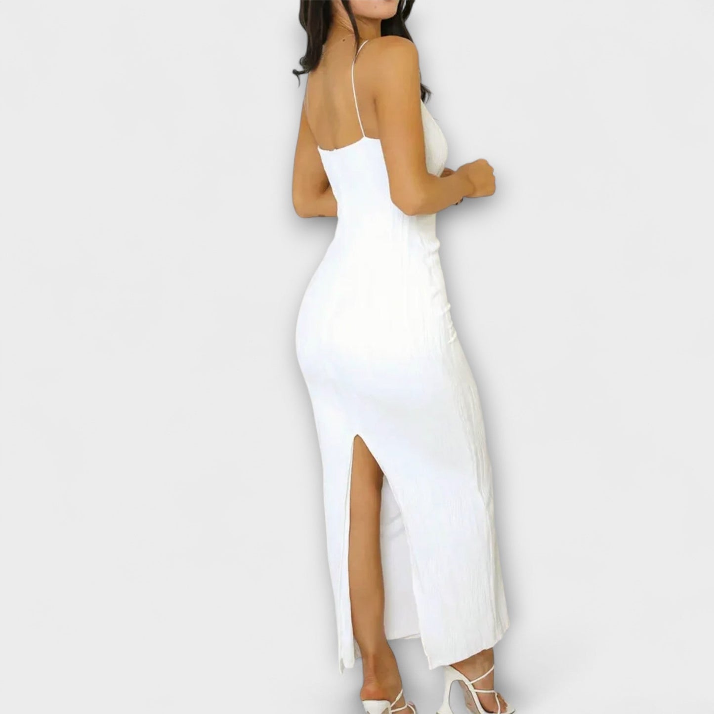 Elegant Long Sleeveless Dress