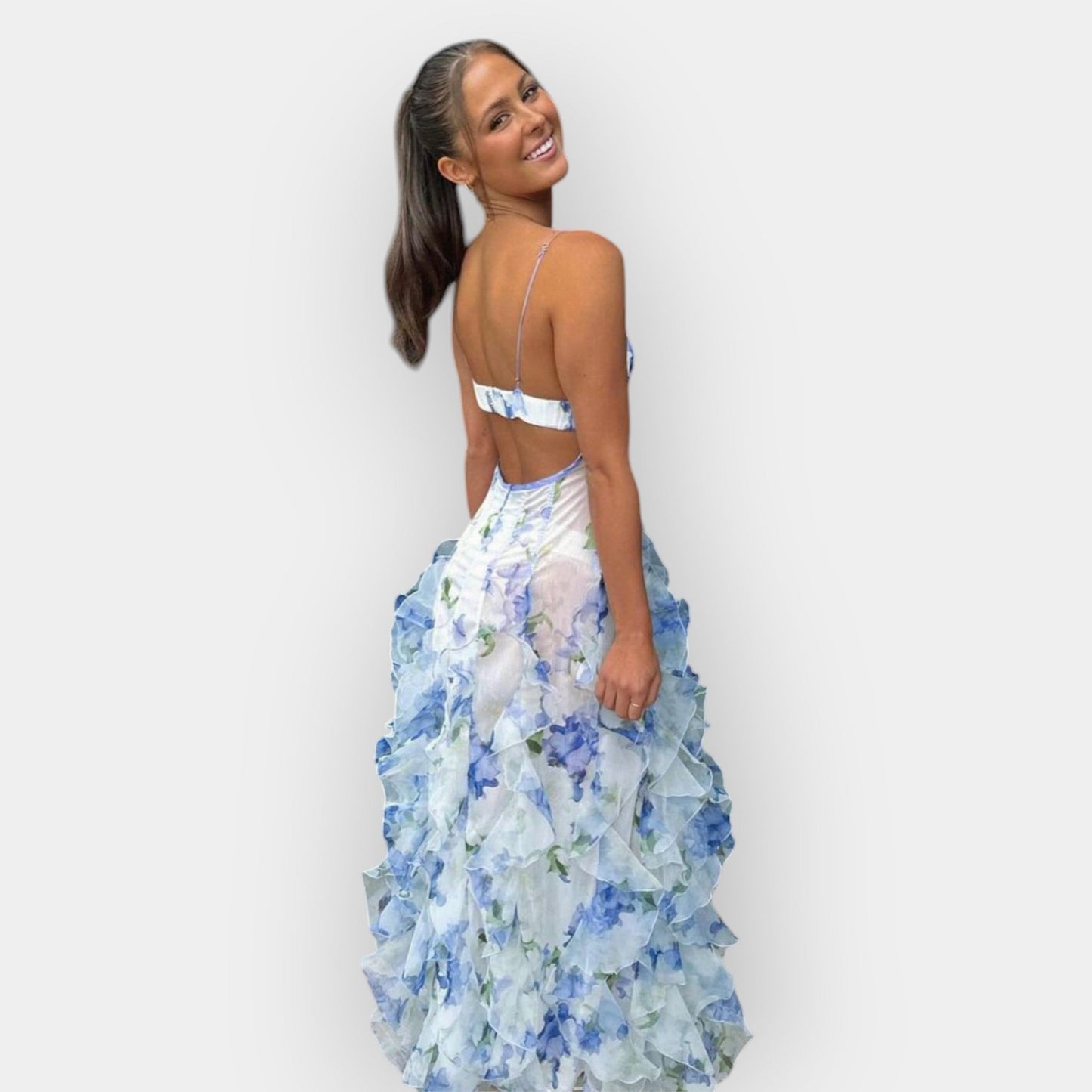 Maxi Dress with Ruffled Details