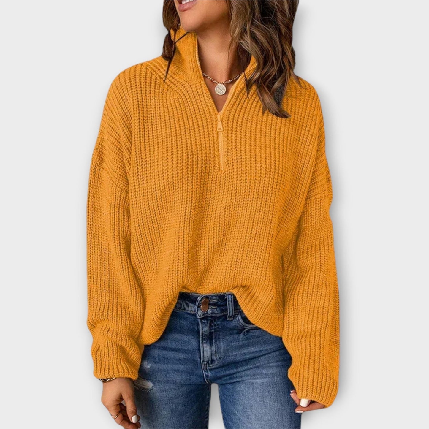 Cozy Half-Zip Knit Sweater