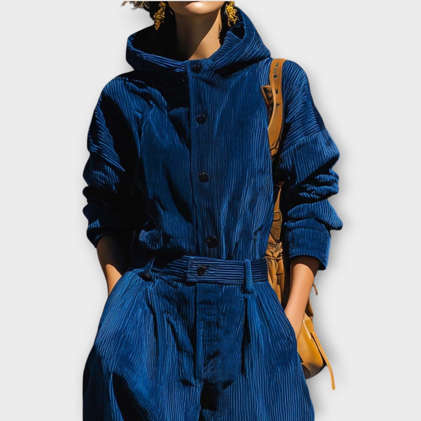 Chic Corduroy Utility Jumpsuit
