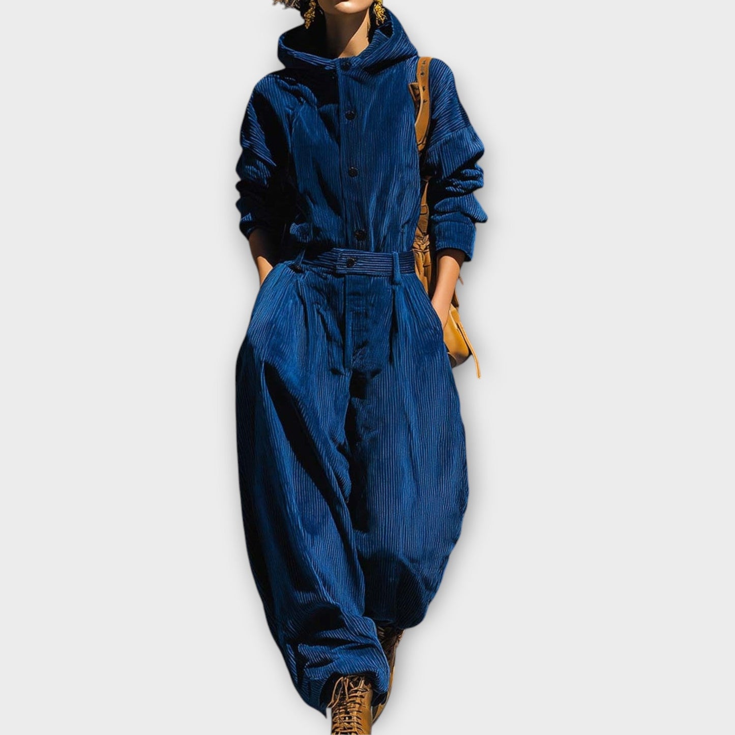 Chic Corduroy Utility Jumpsuit