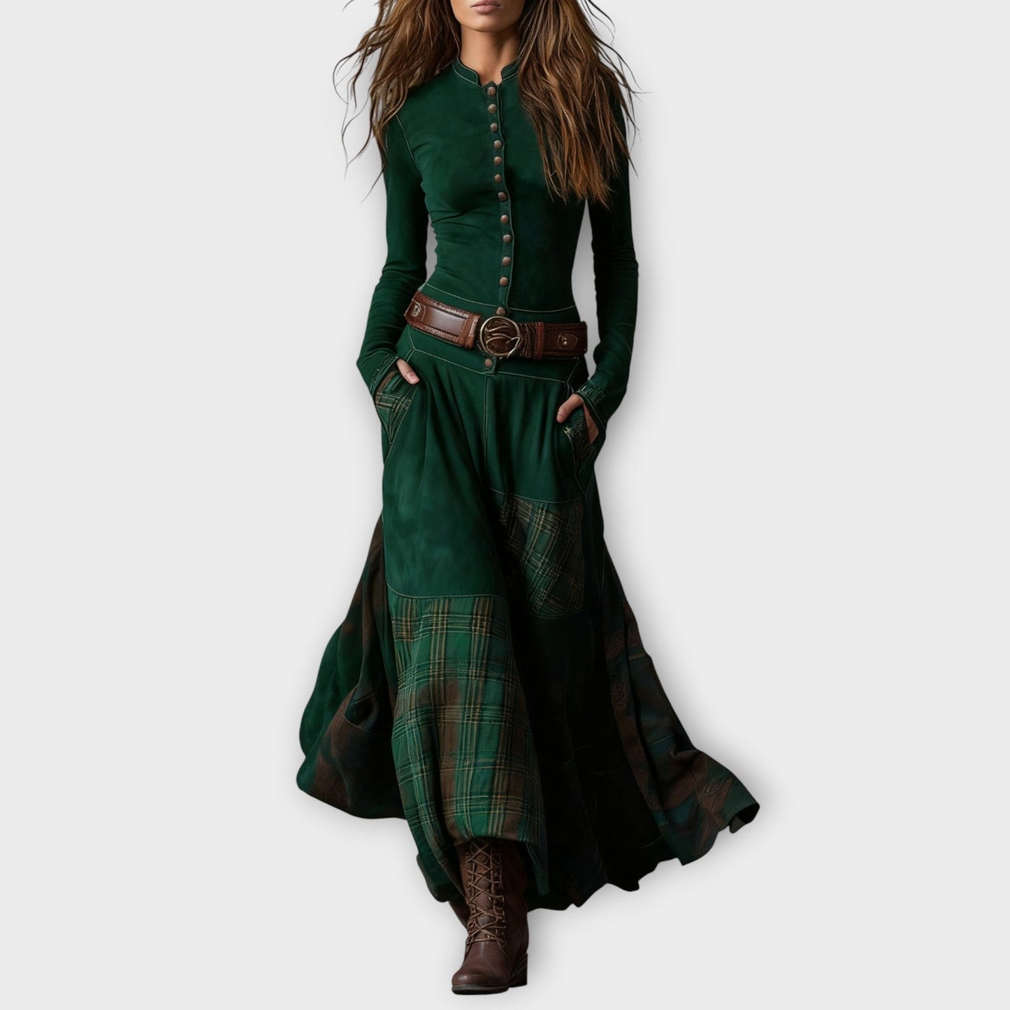 Vintage Tailored Maxi Dress