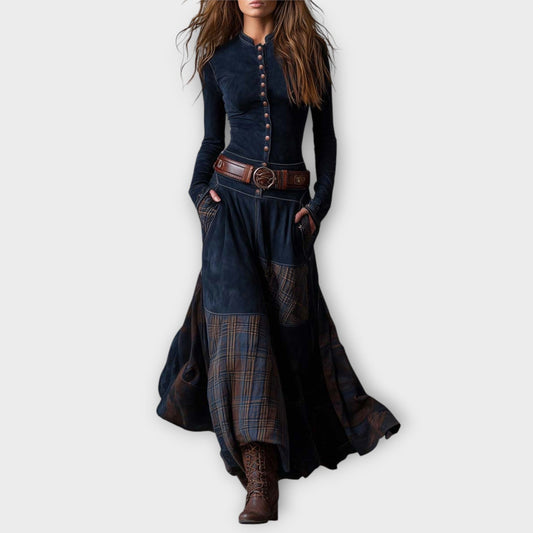 Vintage Tailored Maxi Dress